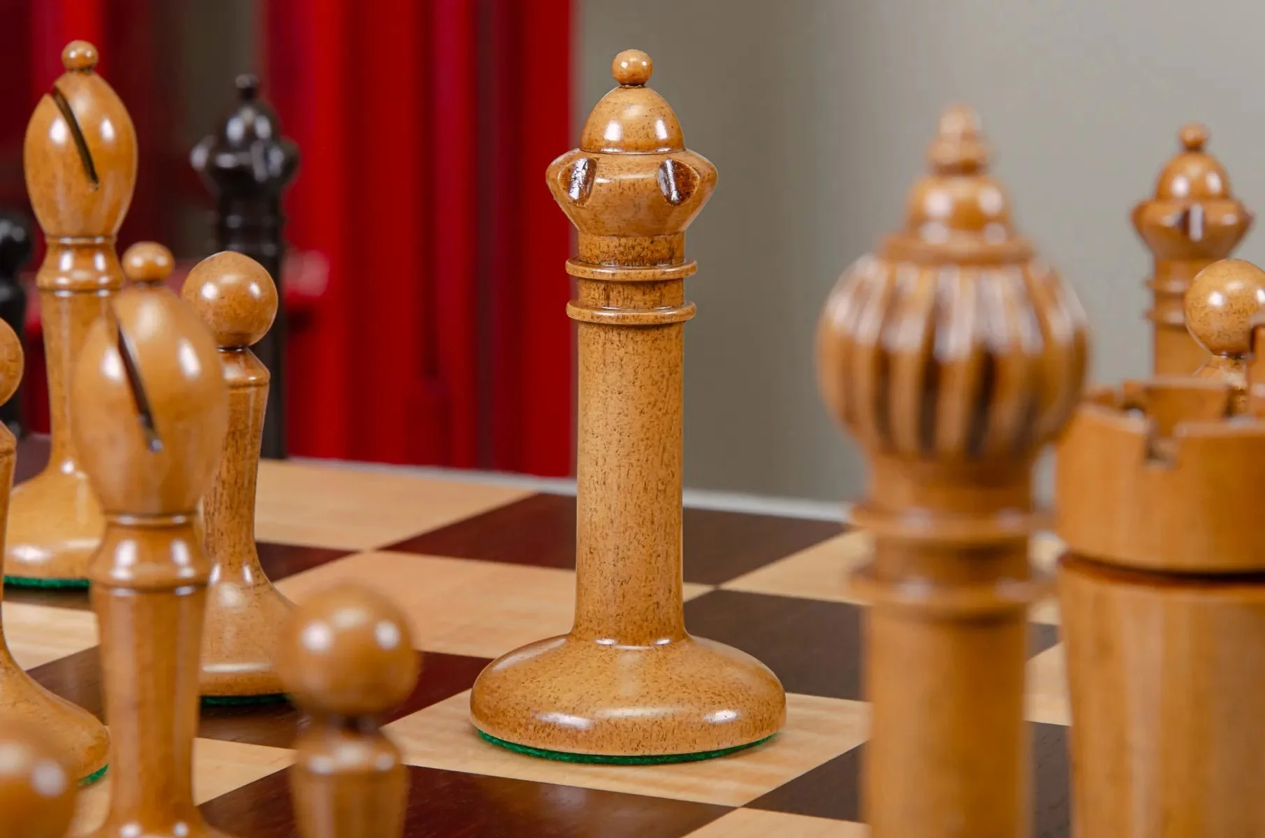 The Circa 1910 Lasker Schlechter World Chess Championship Series Chess Pieces - 4.5" King - Image 6