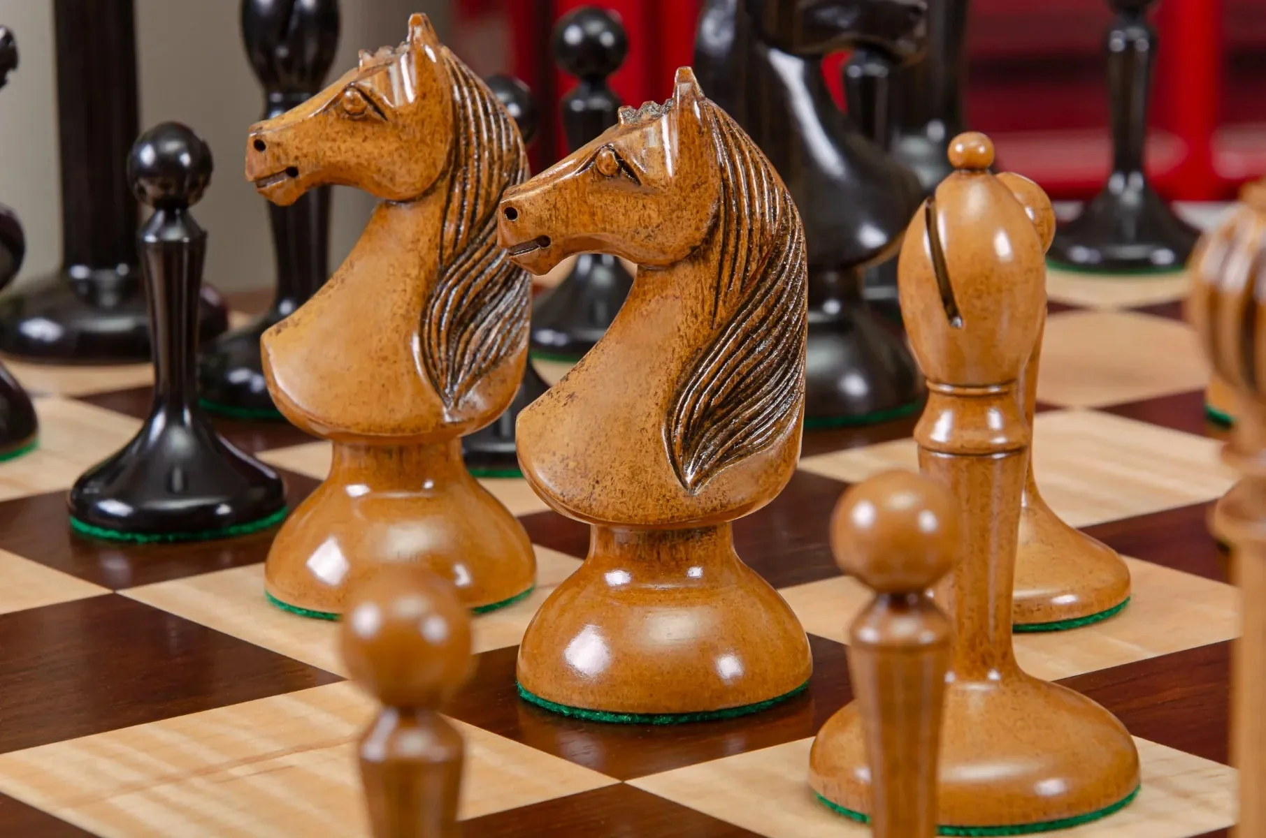 The Circa 1910 Lasker Schlechter World Chess Championship Series Chess Pieces - 4.5" King - Image 8