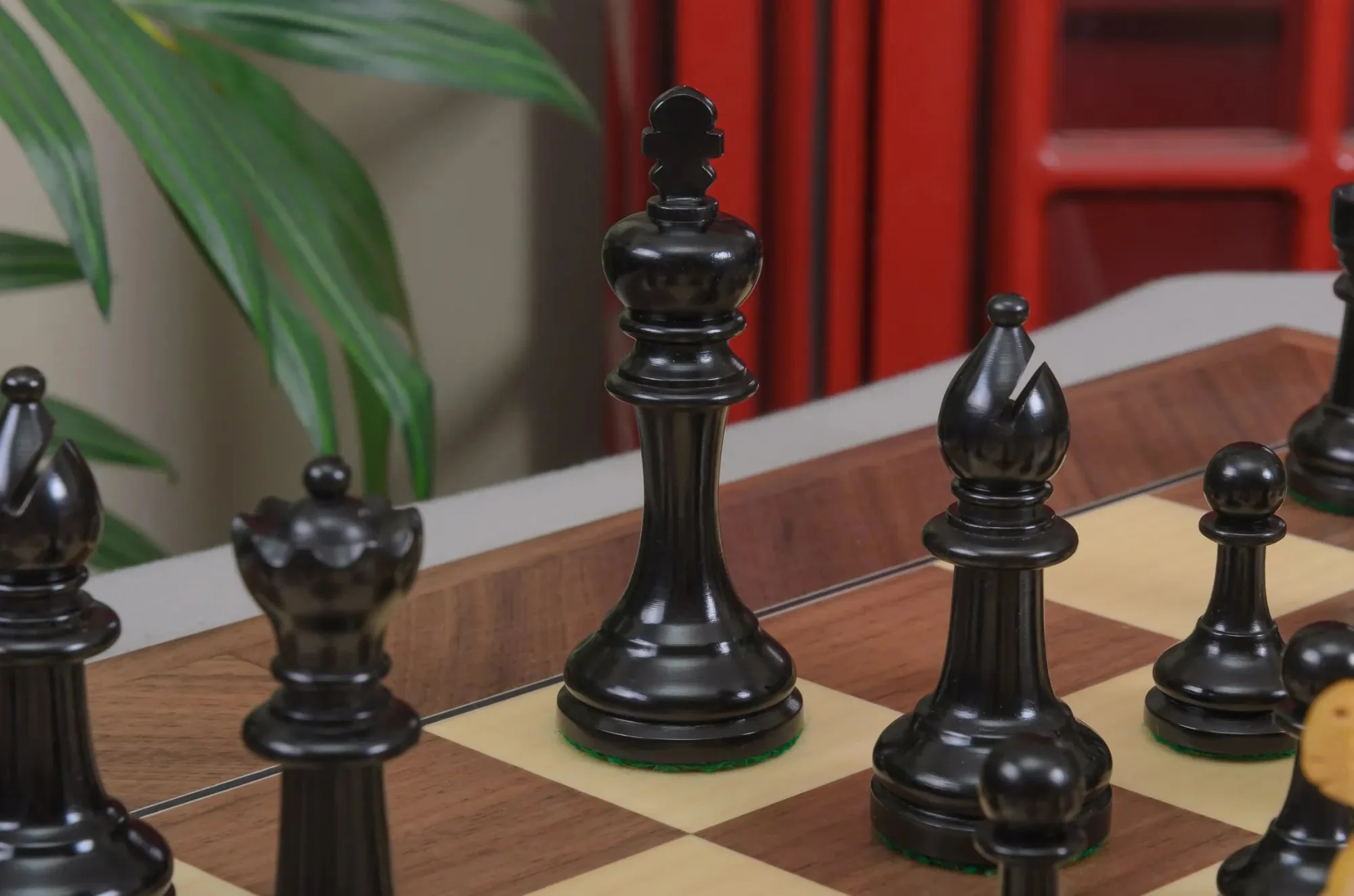 The Circa 1920 Drueke No. 4 Chess Pieces - 4.0" King - Image 21
