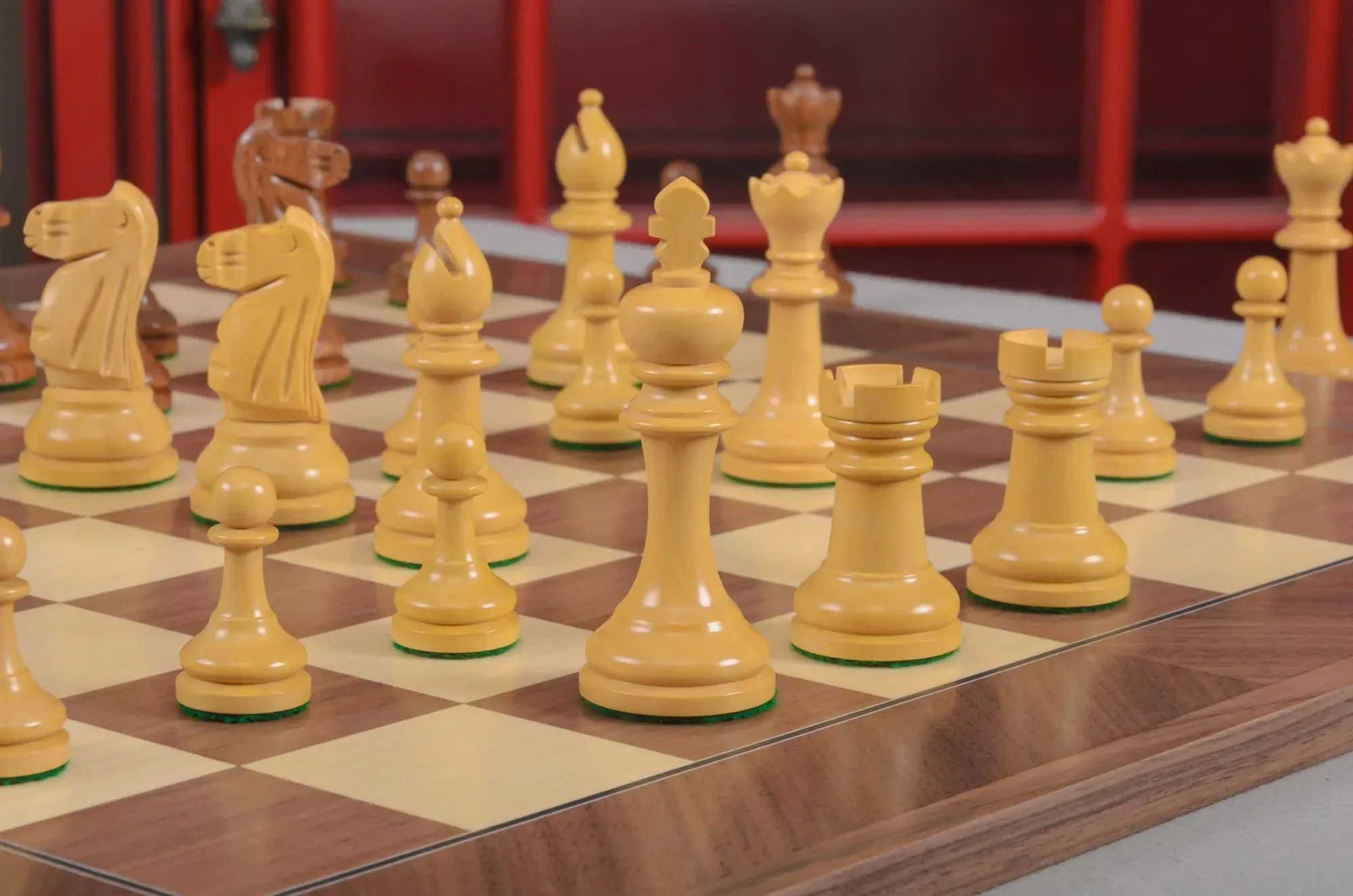 The Circa 1920 Drueke No. 4 Chess Pieces - 4.0" King - Image 5