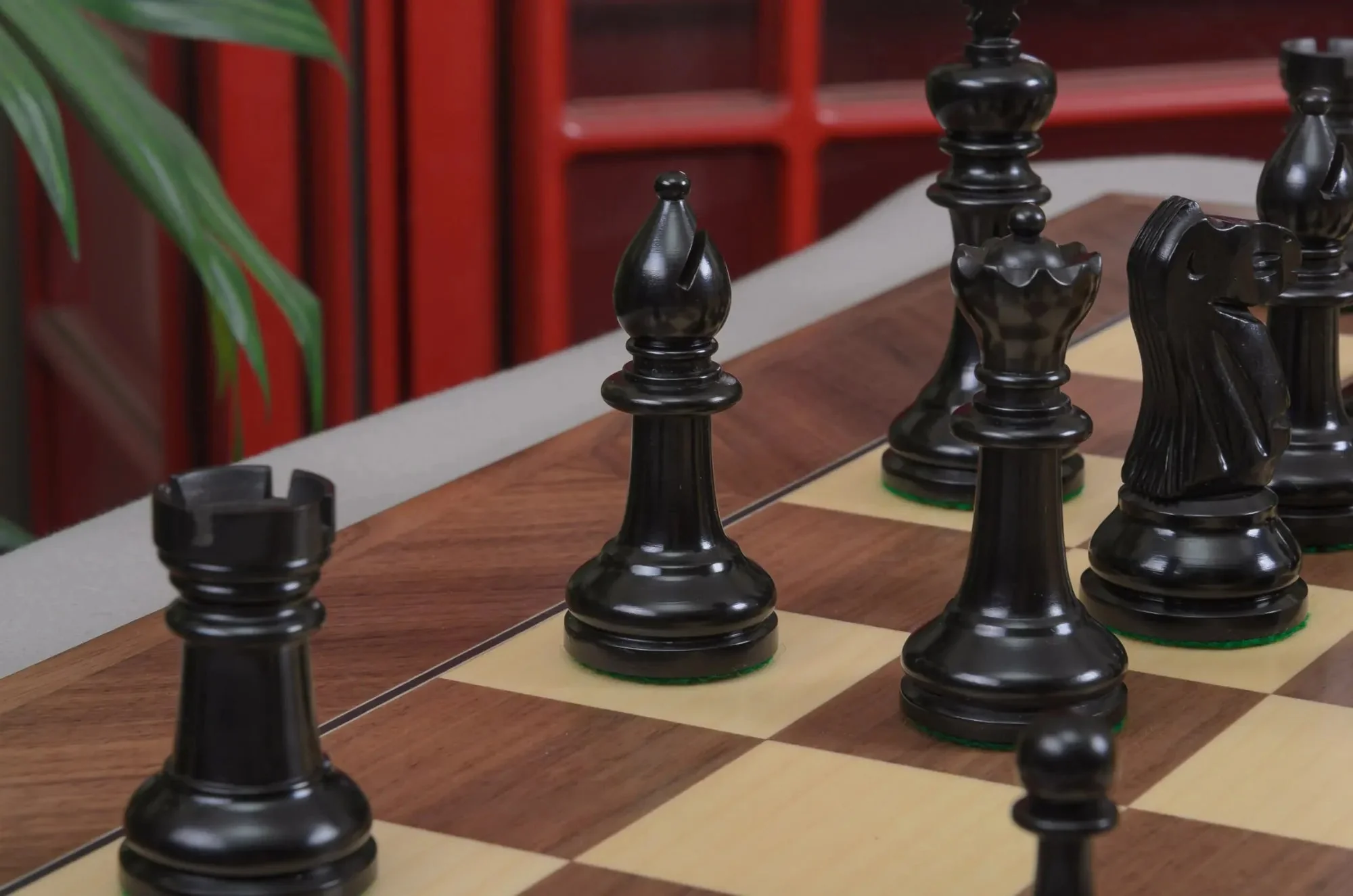 The Circa 1920 Drueke No. 4 Chess Pieces - 4.0" King - Image 7