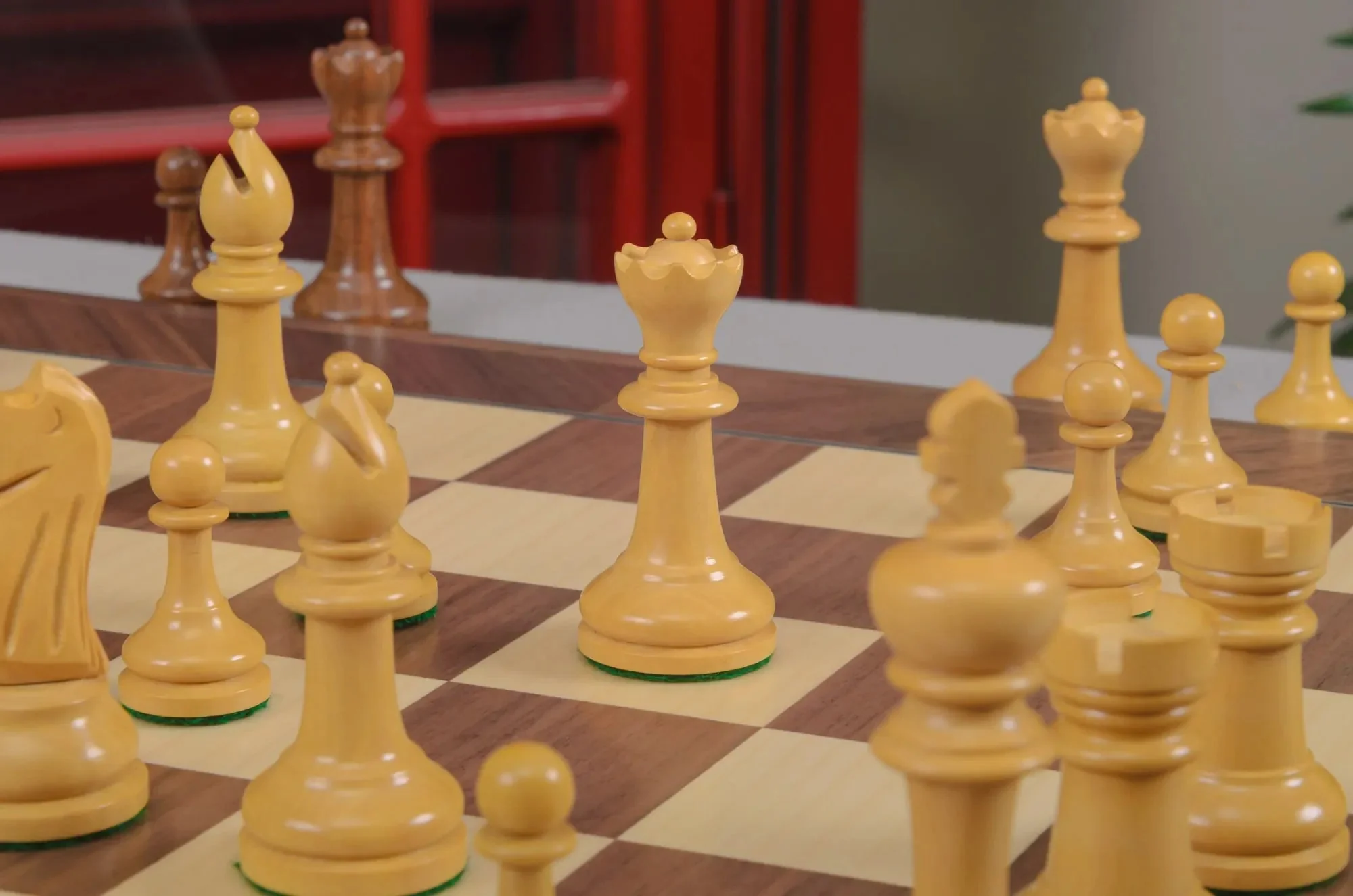 The Circa 1920 Drueke No. 4 Chess Pieces - 4.0" King - Image 8