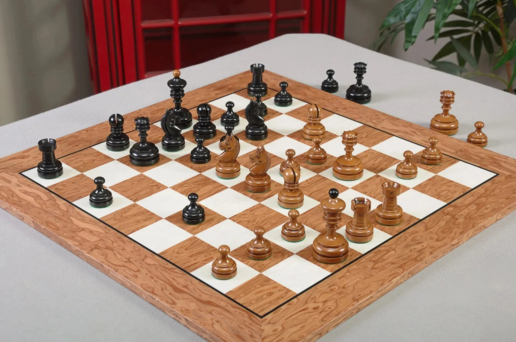 The Circa 1930 German Knubbel Vintage Series Luxury Chess Pieces - 3.5" King - Image 2