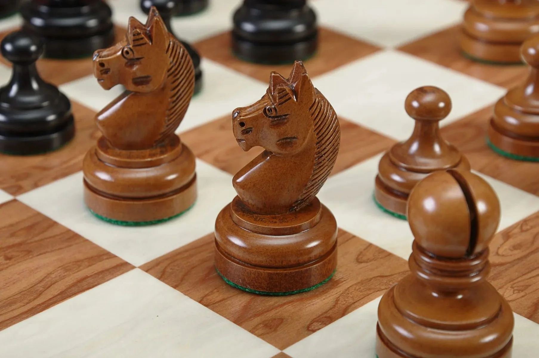 The Circa 1930 German Knubbel Vintage Series Luxury Chess Pieces - 3.5" King - Image 6