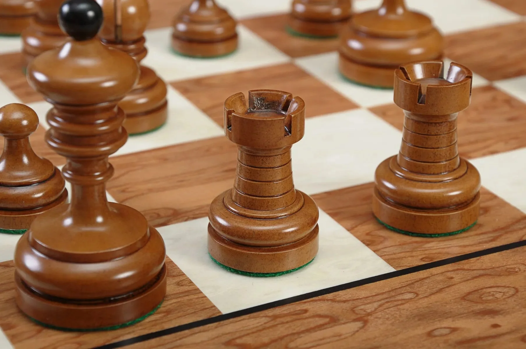 The Circa 1930 German Knubbel Vintage Series Luxury Chess Pieces - 3.5" King - Image 7