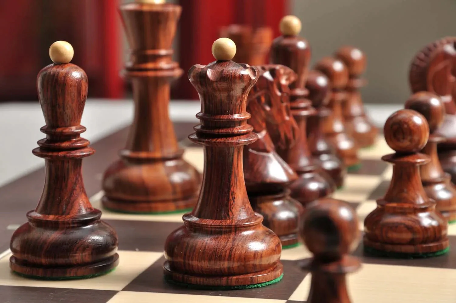 DGT Projects - USB Wenge Board with Dubrovnik Chess Pieces - Image 2