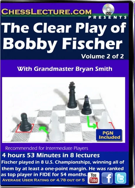 The Clear Play of Bobby Fischer - 2 DVDs - Chess Lecture - Volume 152 - Image 4