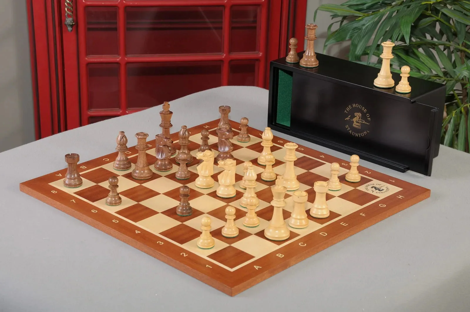 The Club Series Chess Set, Box, & Board Combination - Image 12
