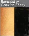 Genuine Ebony and Natural Boxwood