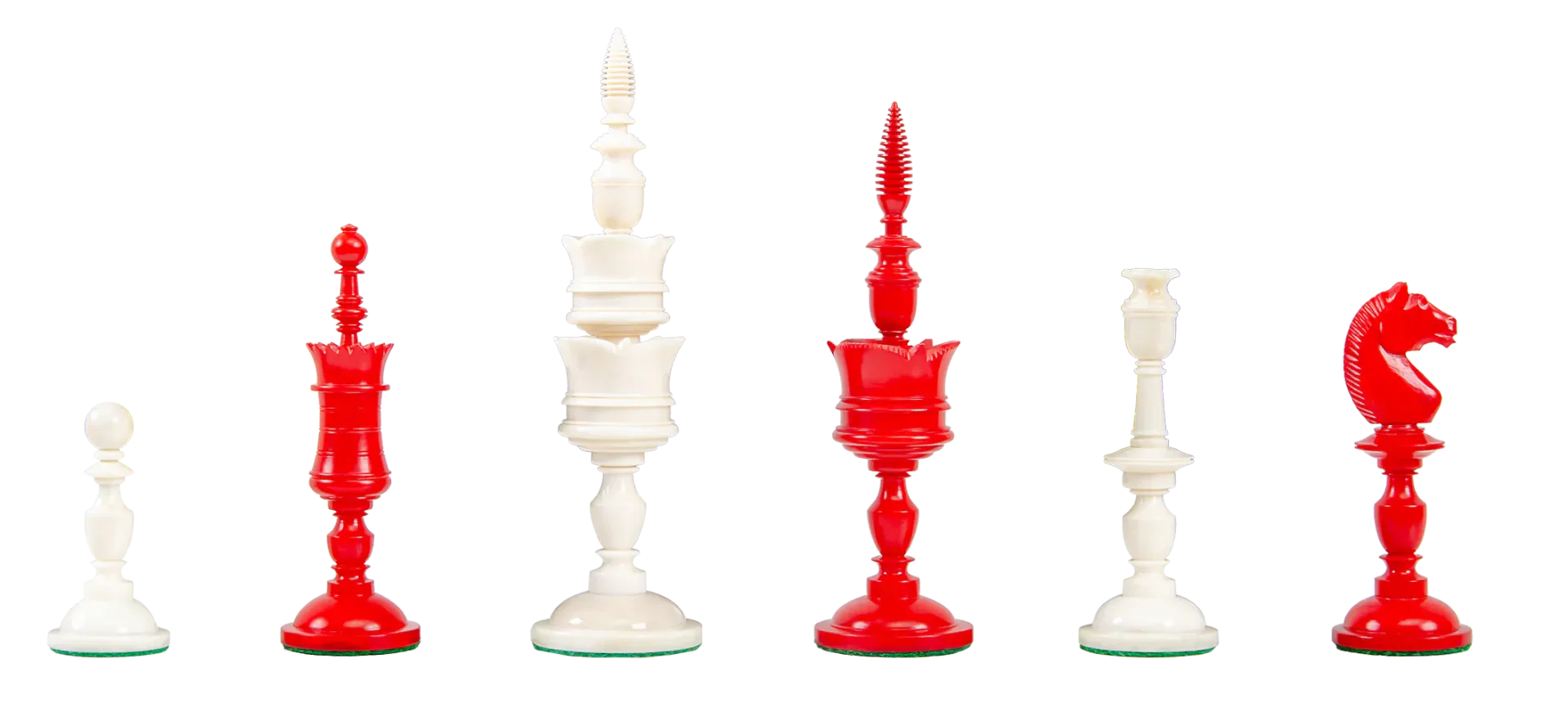The Cologne Luxury Bone Chess Pieces - 6.0" King