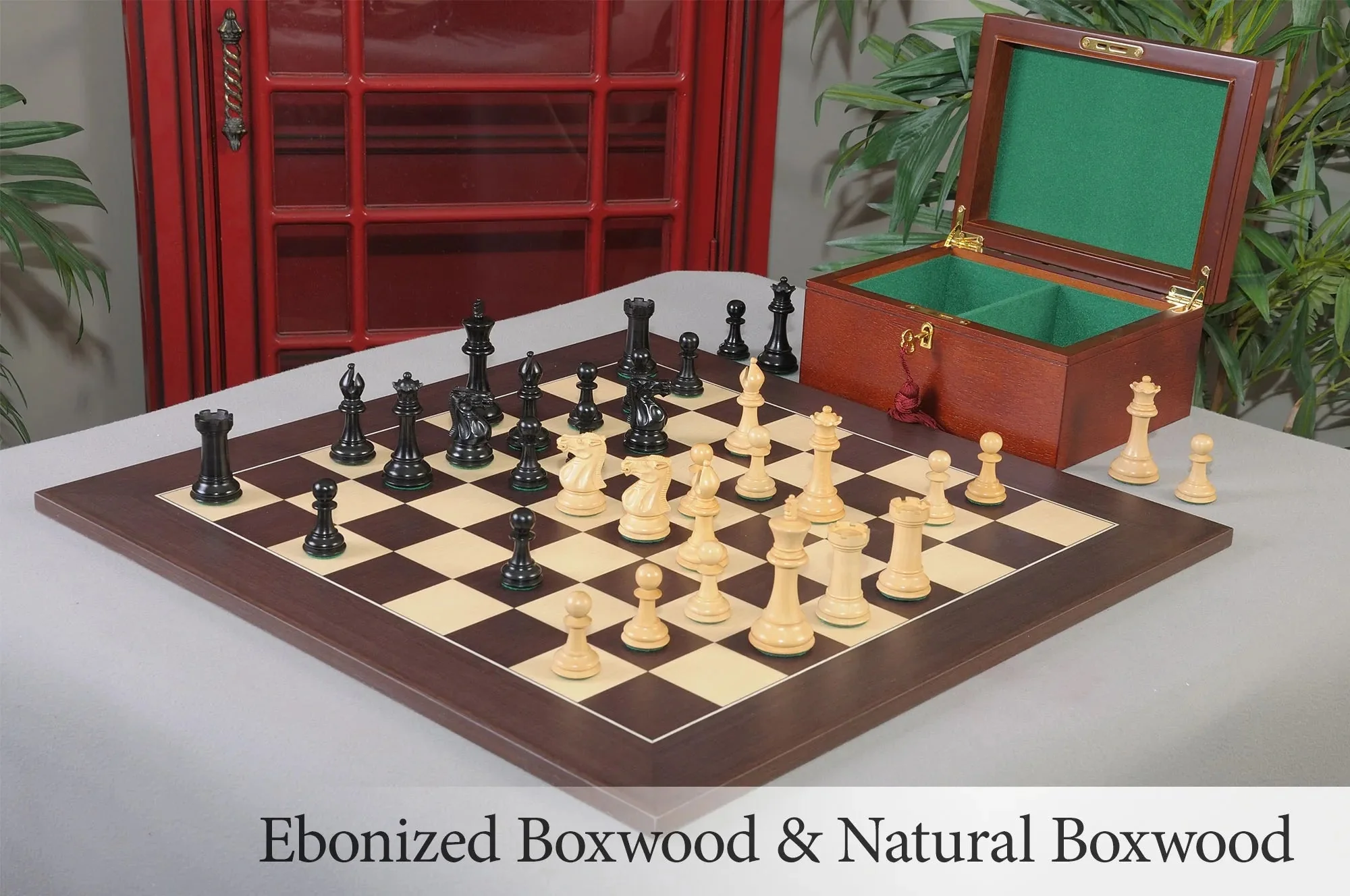 The Congress Series Luxury Chess Set, Box, & Board Combination - Image 10