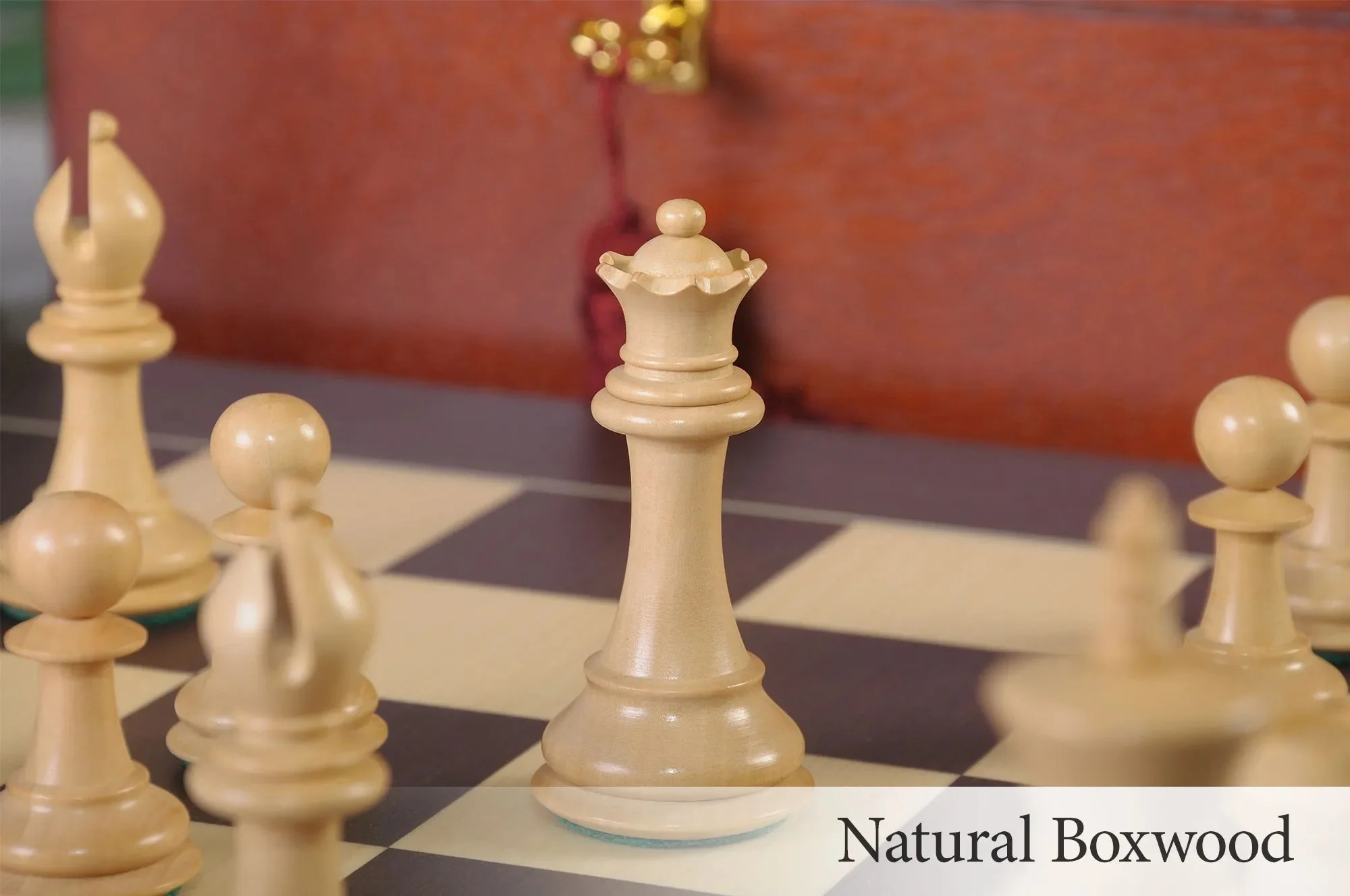 The Congress Series Luxury Chess Set, Box, & Board Combination - Image 3