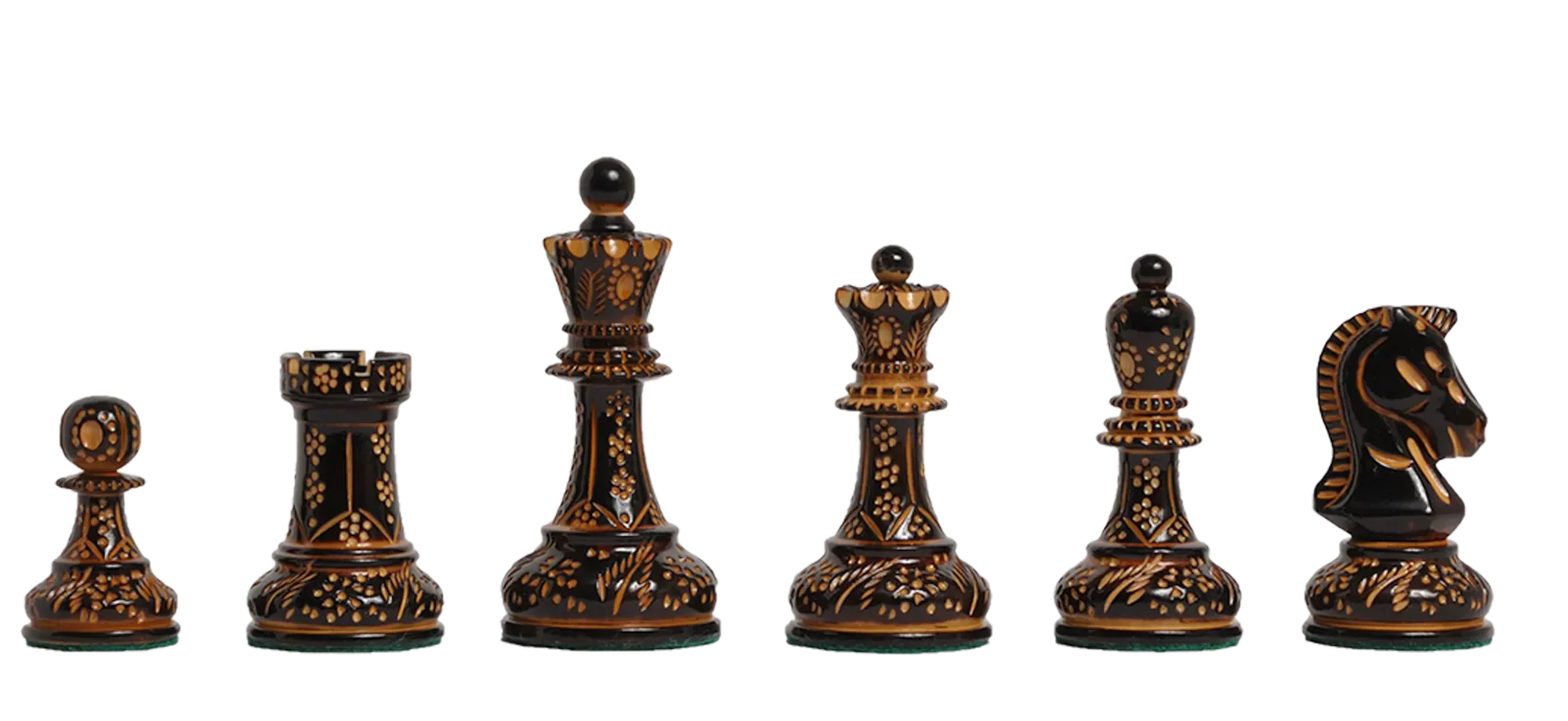 Natural Burnt and Ebonized Boxwood