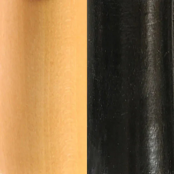 Ebonized Boxwood and Natural Boxwood
