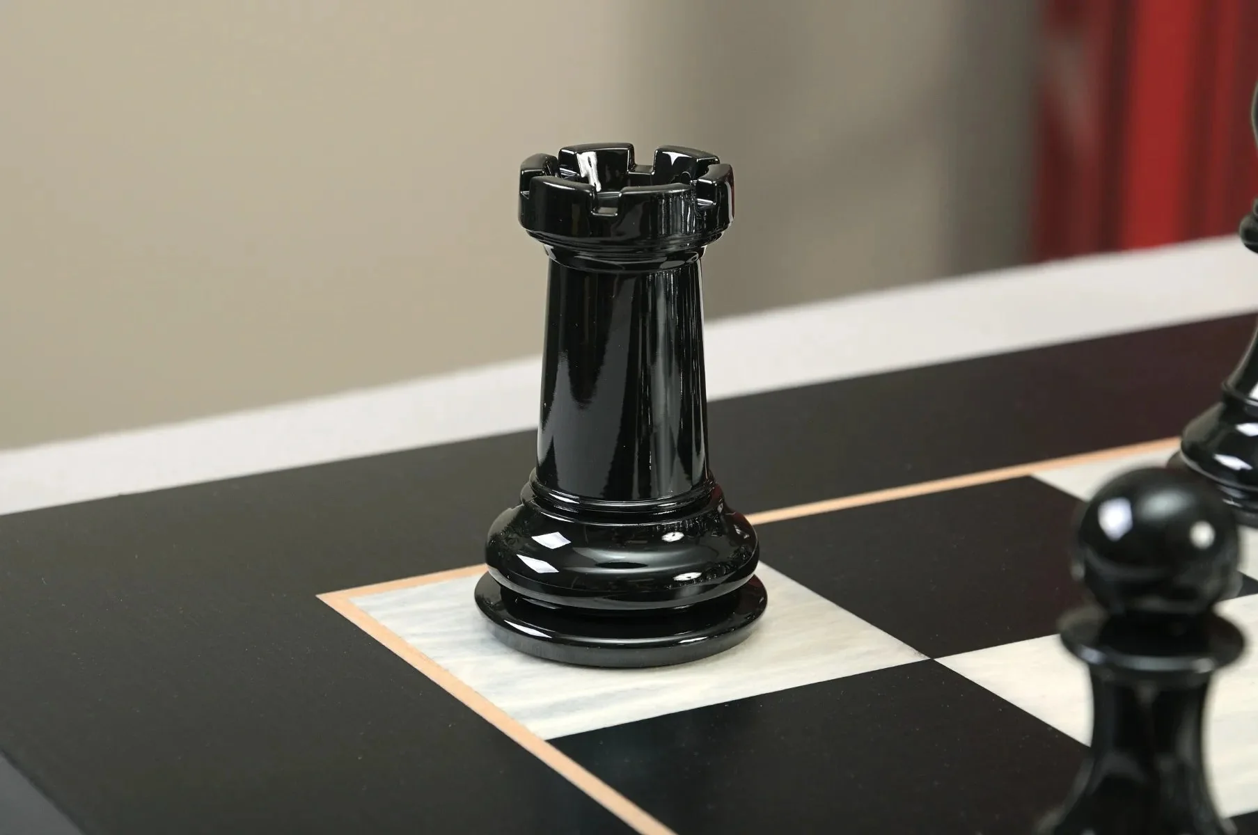 The Fischer Series Chess Pieces - 4.0" King - Black And Silver - Image 13