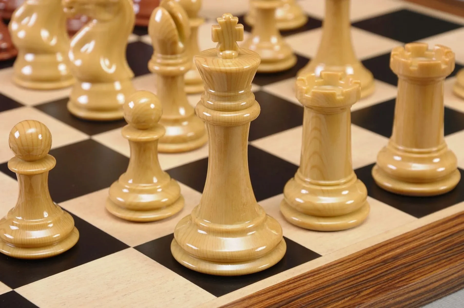 The Fischer Series Chess Pieces - 4.0" King - Woodtek - Image 3