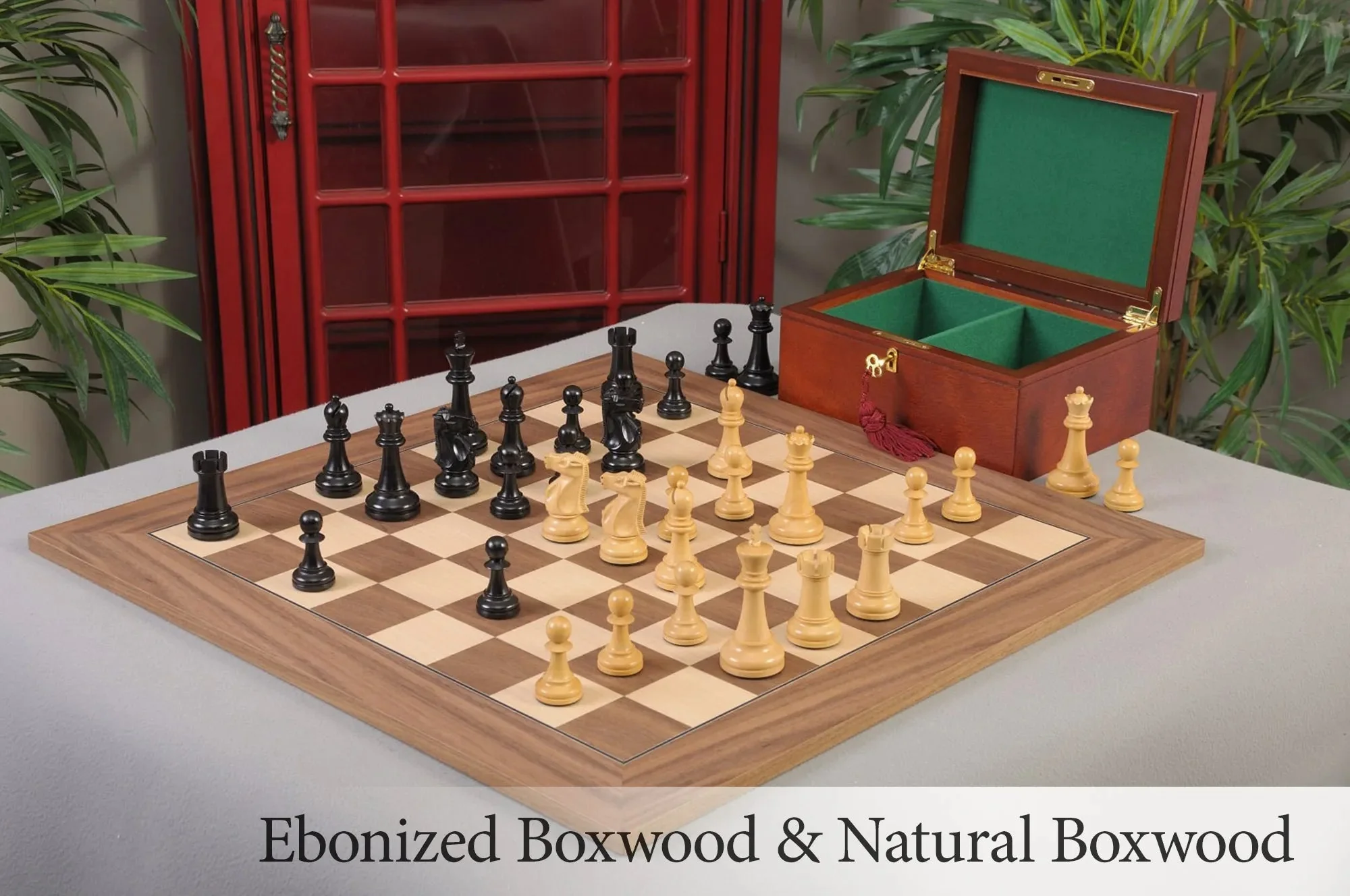 Ebonized Boxwood and Natural Boxwood