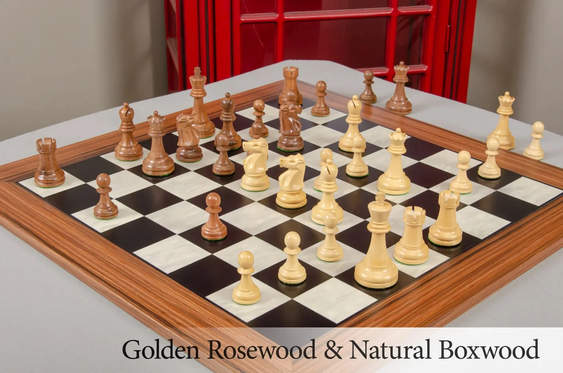 CLEARANCE - The Fischer Spassky 1972 Series Commemorative Chess Pieces - 3.75" King - Image 12