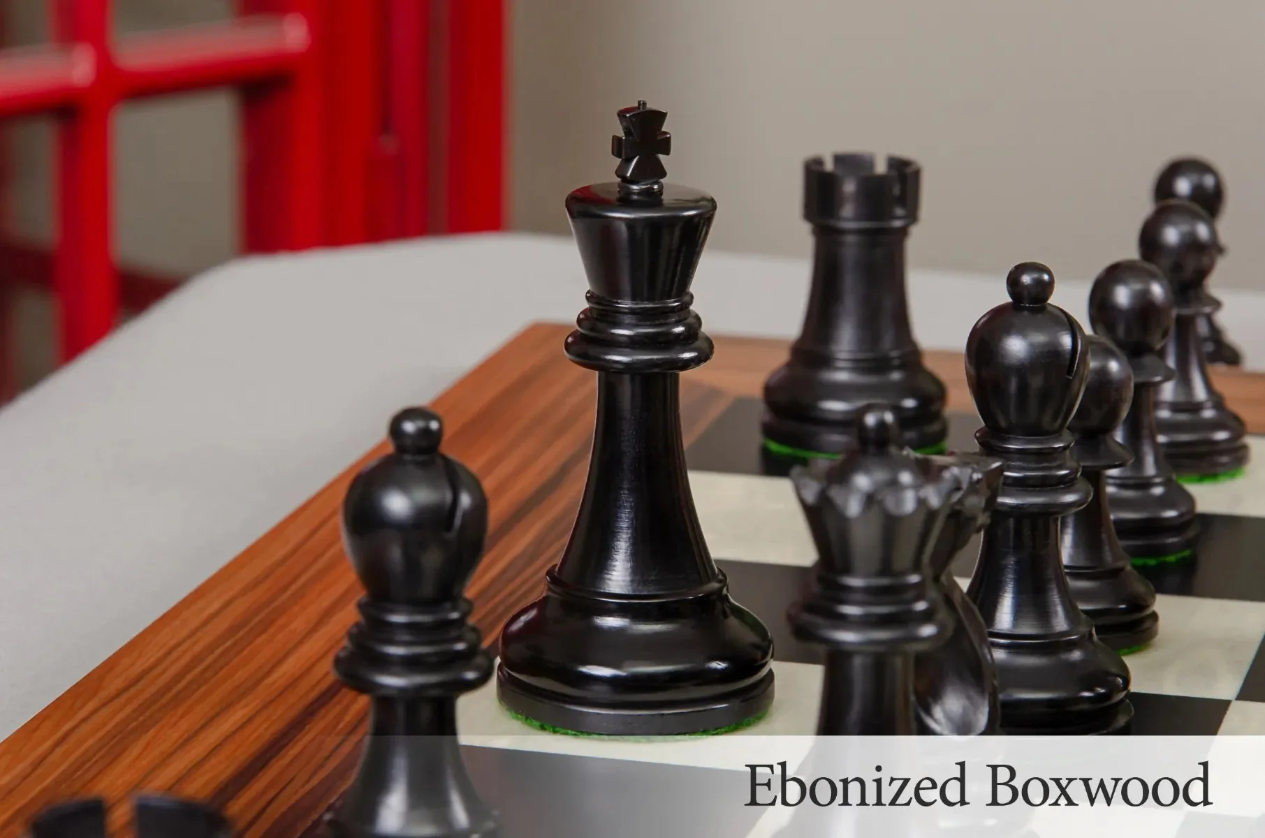 CLEARANCE - The Fischer Spassky 1972 Series Commemorative Chess Pieces - 3.75" King - Image 3