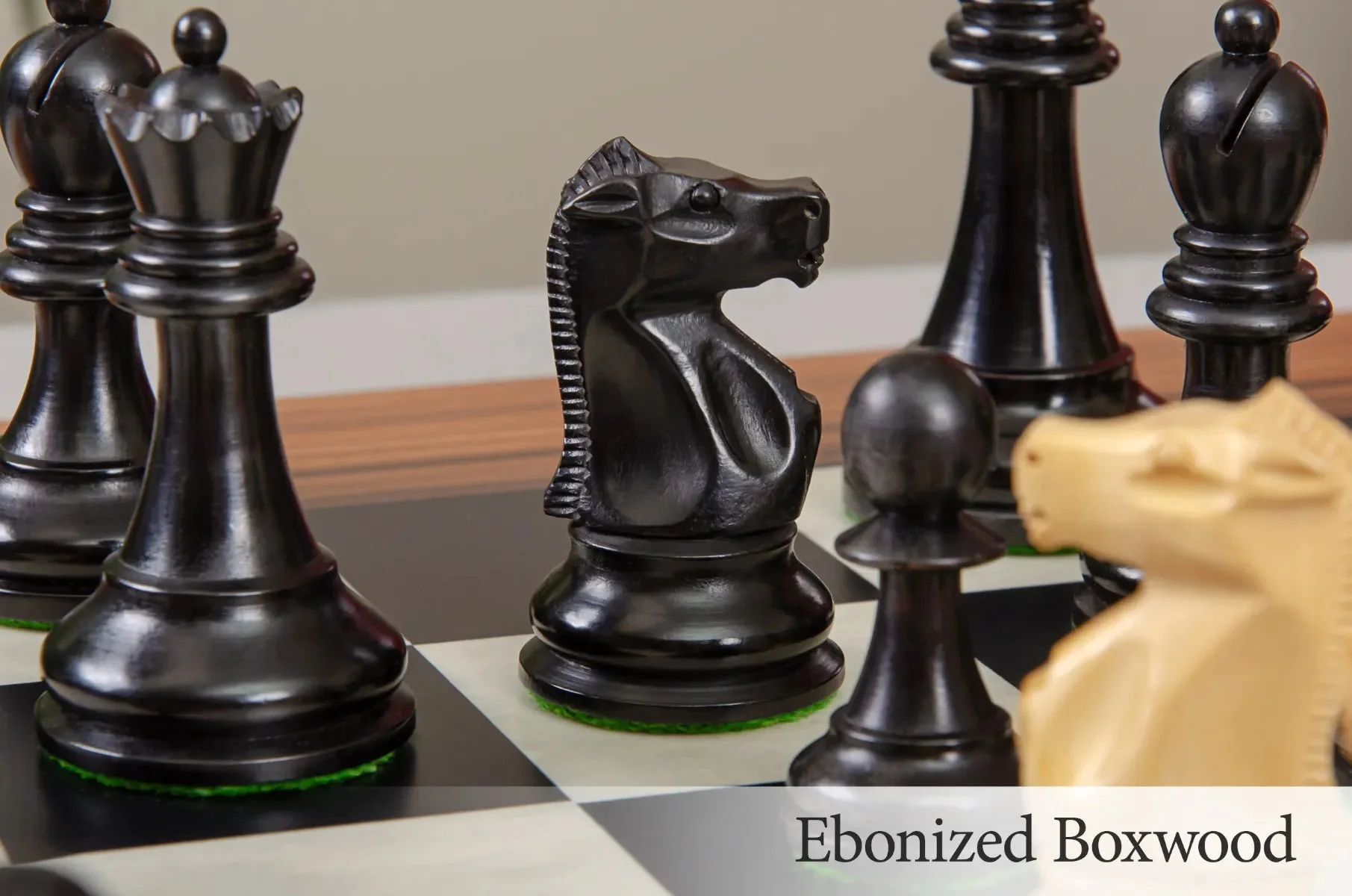CLEARANCE - The Fischer Spassky 1972 Series Commemorative Chess Pieces - 3.75" King - Image 6