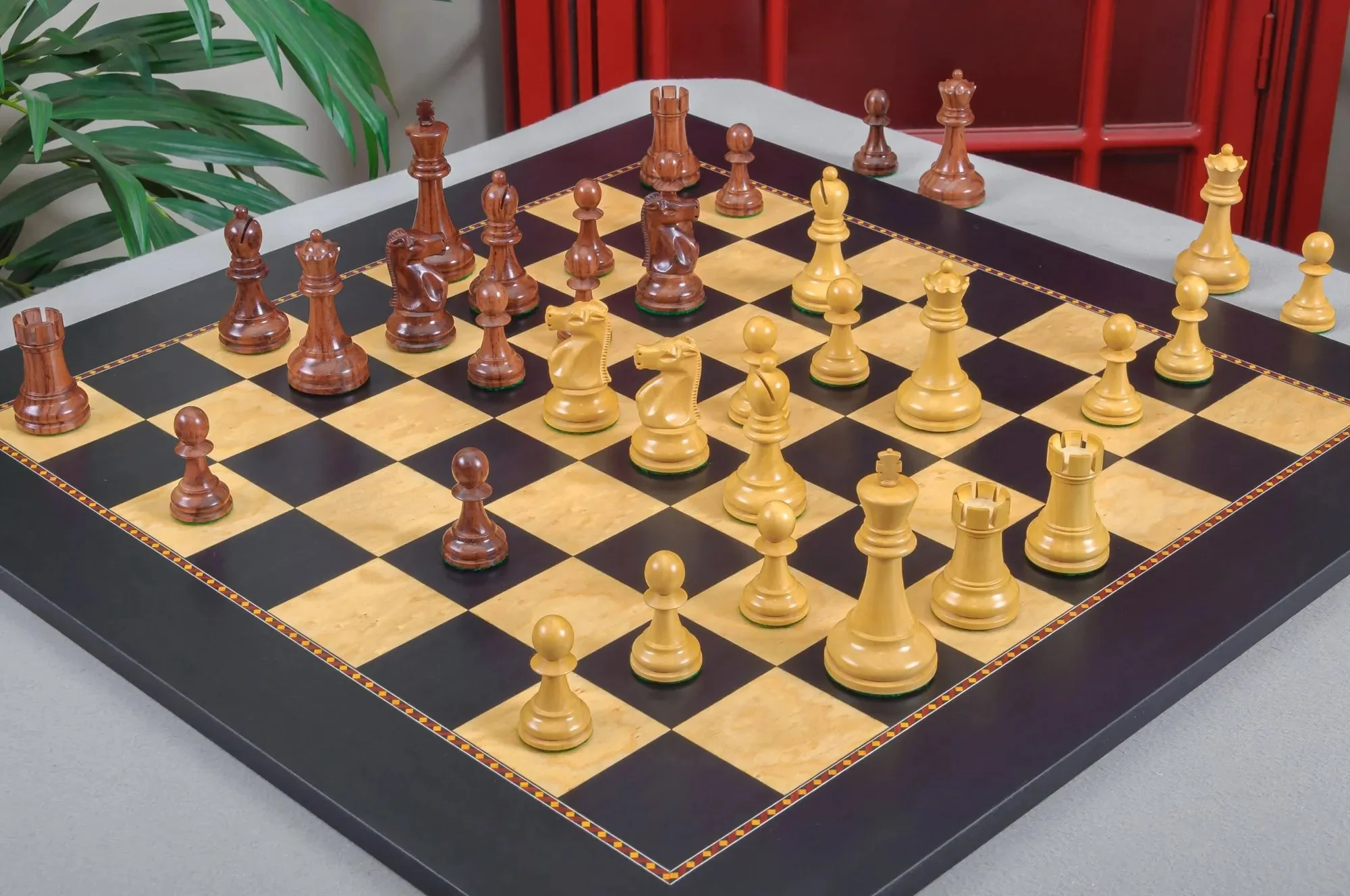 The Fischer Spassky Series Commemorative Chess Pieces - 3.75" King - Image 2