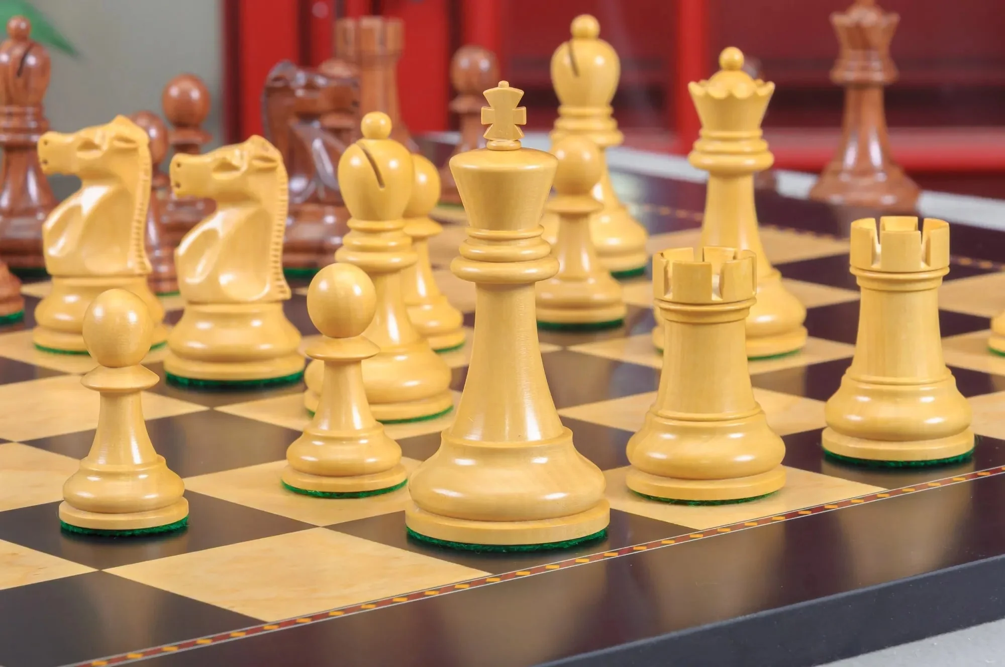 The Fischer Spassky Series Commemorative Chess Pieces - 3.75" King - Image 4