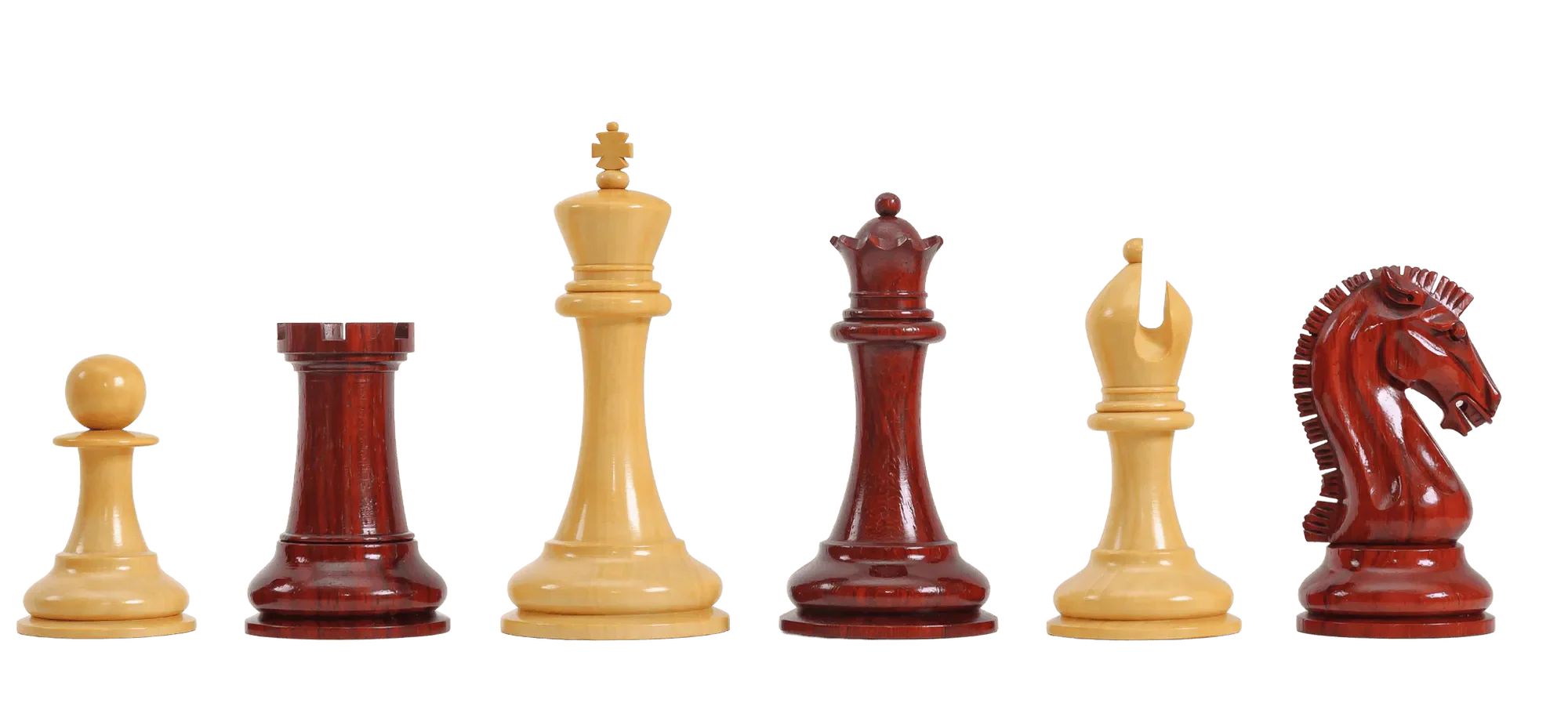 The Forever Collection - The St. Louis Chess Club Commemorative Series Chess Pieces - 4.4" King - Blood Rosewood