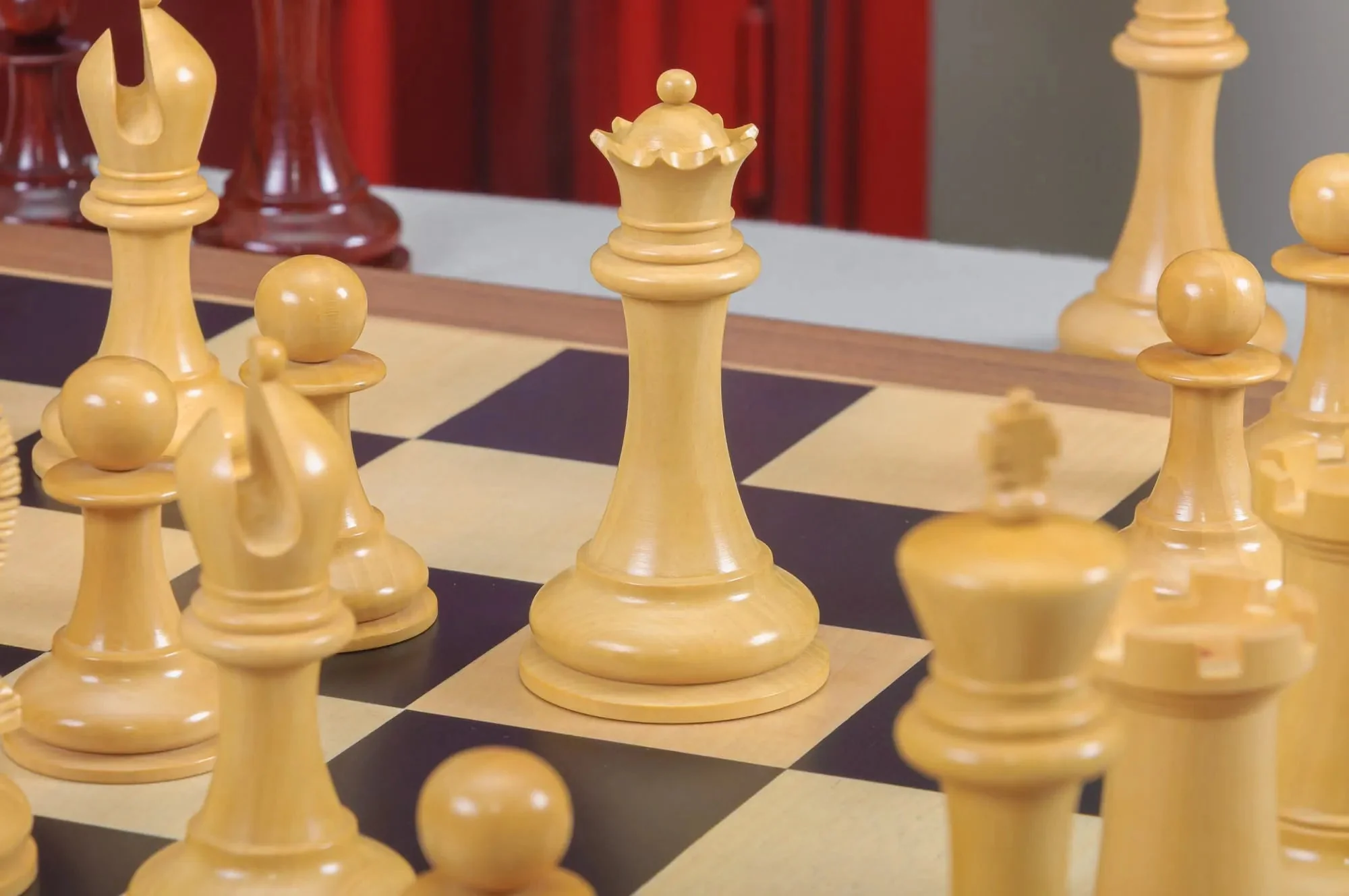 The Forever Collection - The St. Louis Chess Club Commemorative Series Chess Pieces - 4.4" King - Blood Rosewood - Image 6