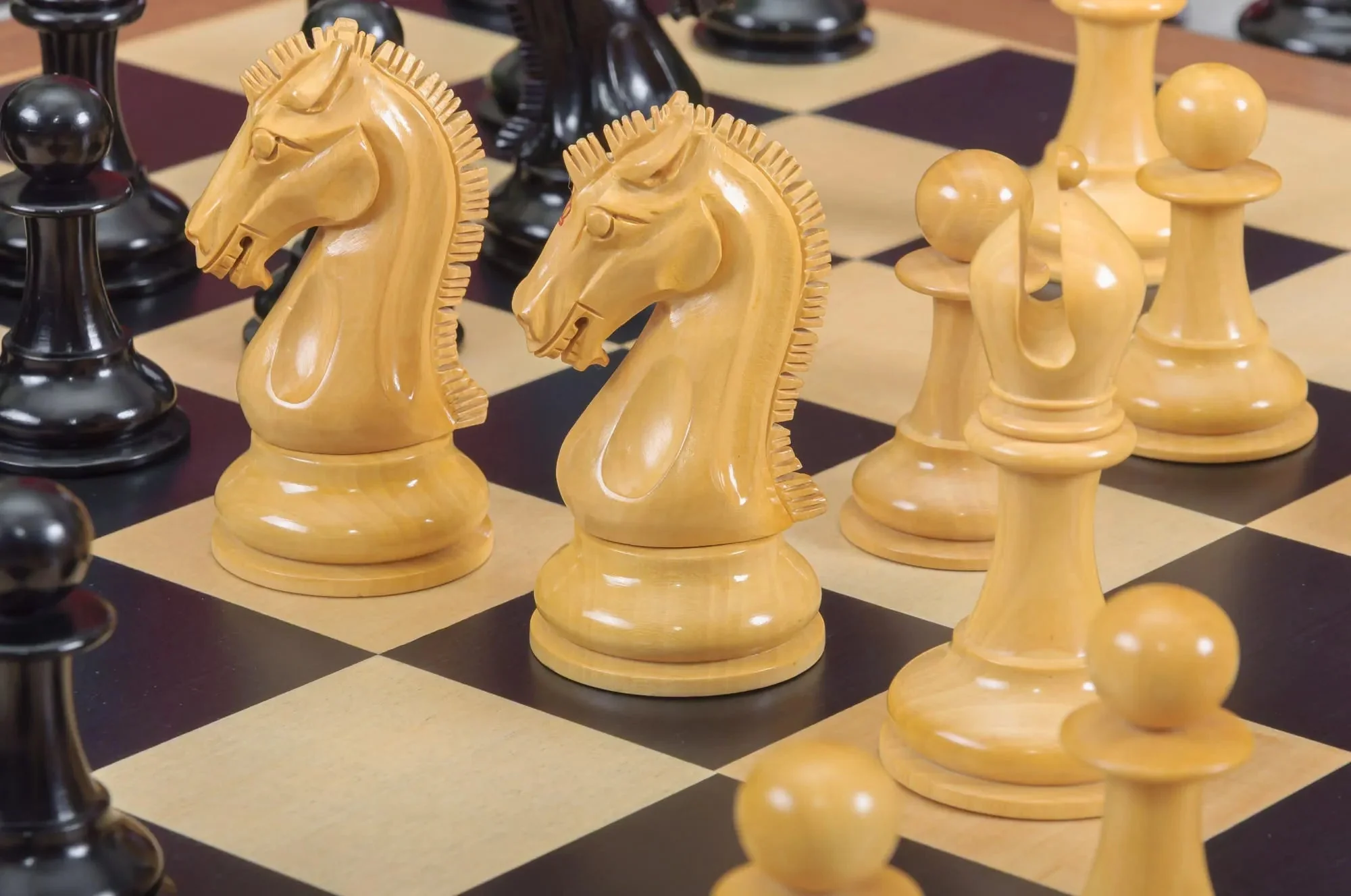 The Forever Collection - The St. Louis Chess Club Commemorative Series Chess Pieces - 4.4" King - Genuine Ebony - Image 10