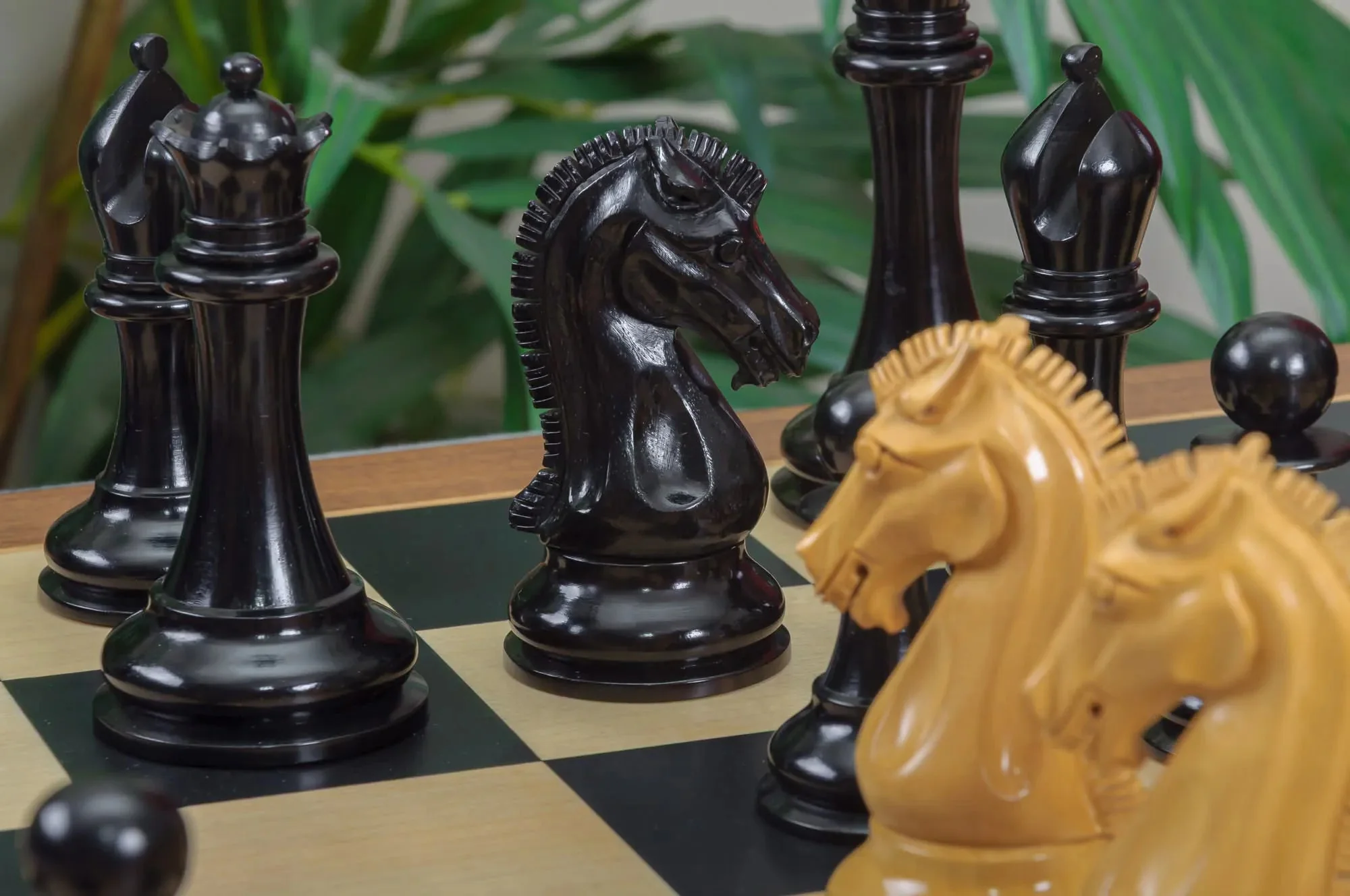 The Forever Collection - The St. Louis Chess Club Commemorative Series Chess Pieces - 4.4" King - Genuine Ebony - Image 3