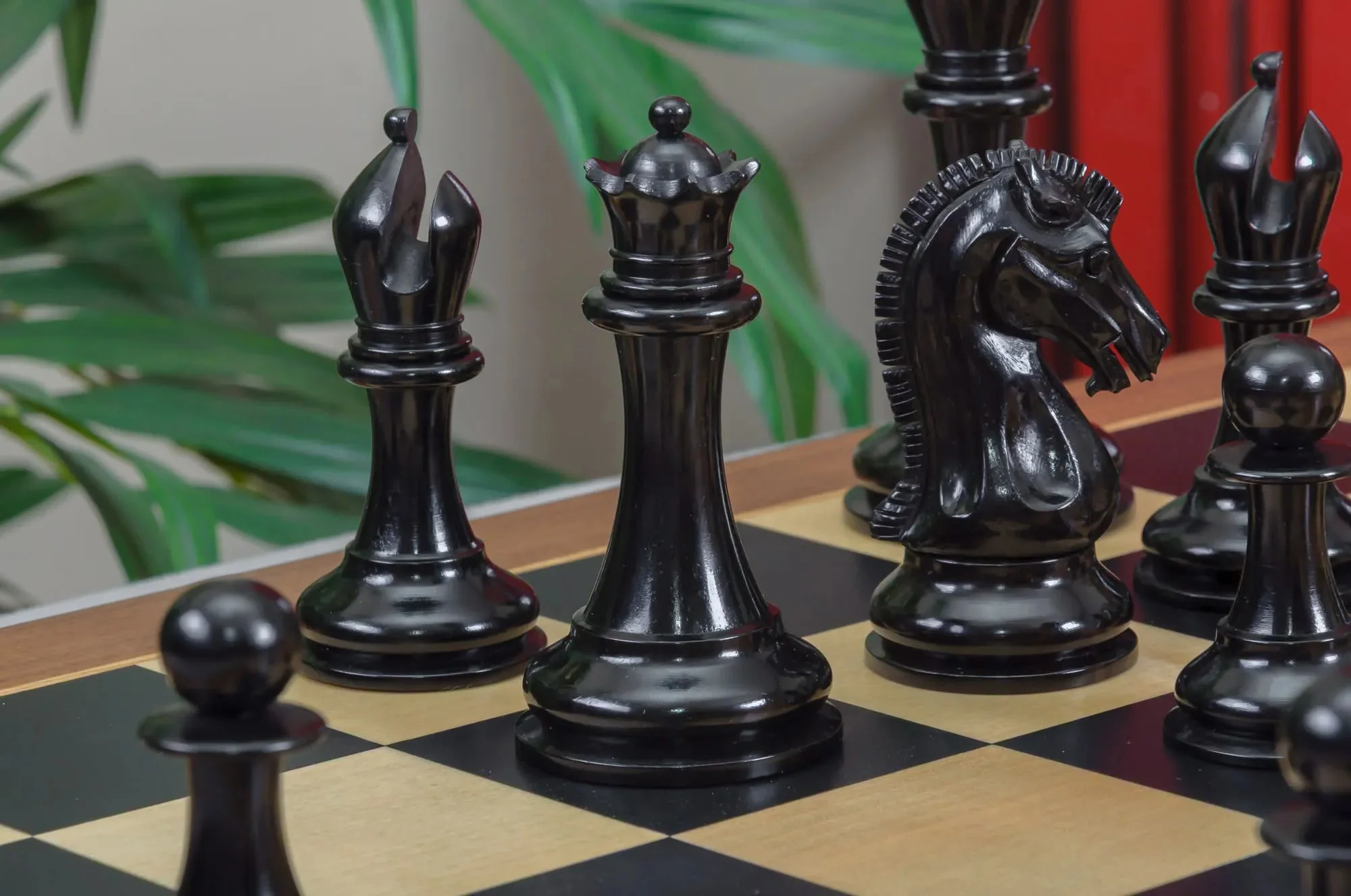 The Forever Collection - The St. Louis Chess Club Commemorative Series Chess Pieces - 4.4" King - Genuine Ebony - Image 9