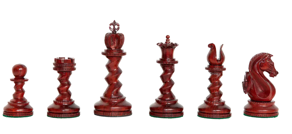 Vermillion and Natural Boxwood