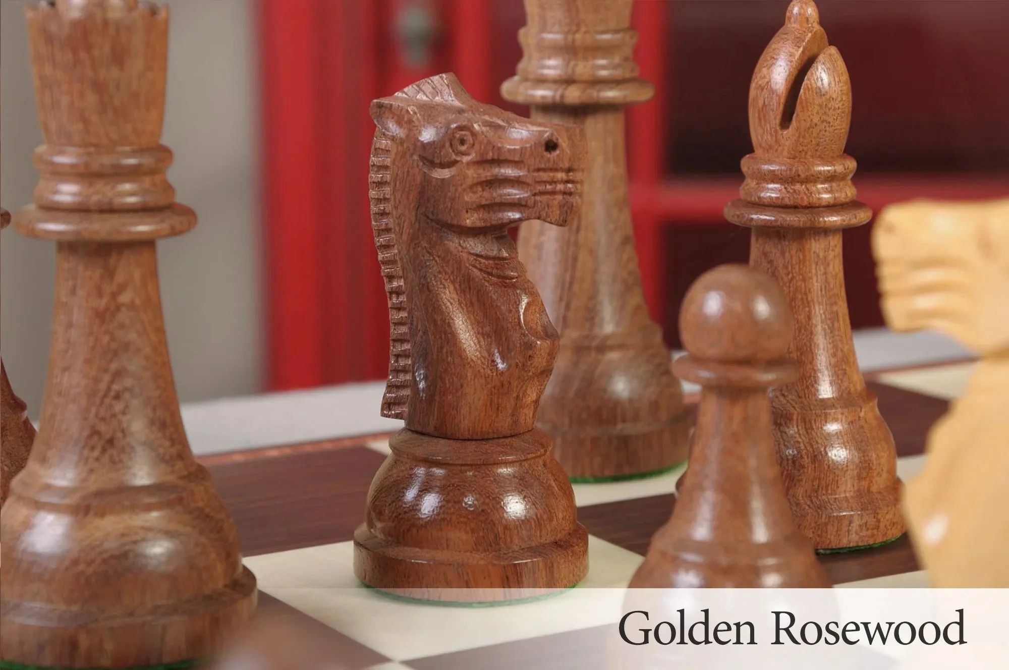 The Reproduction of the Circa 1950s Gallant Knight Series Chess Pieces - 5.0" King - Image 4