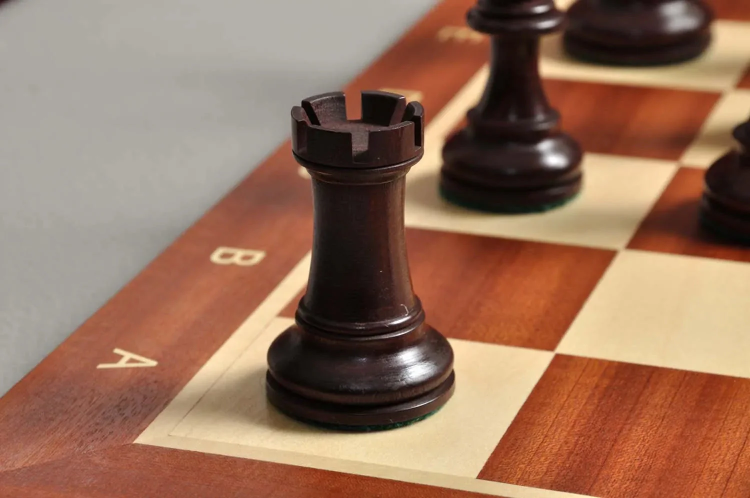 The Gilded Grandmaster Chess Set, Box, & Board Combination - 3.25" King - Rosewood Gilded & Boxwood - Image 6