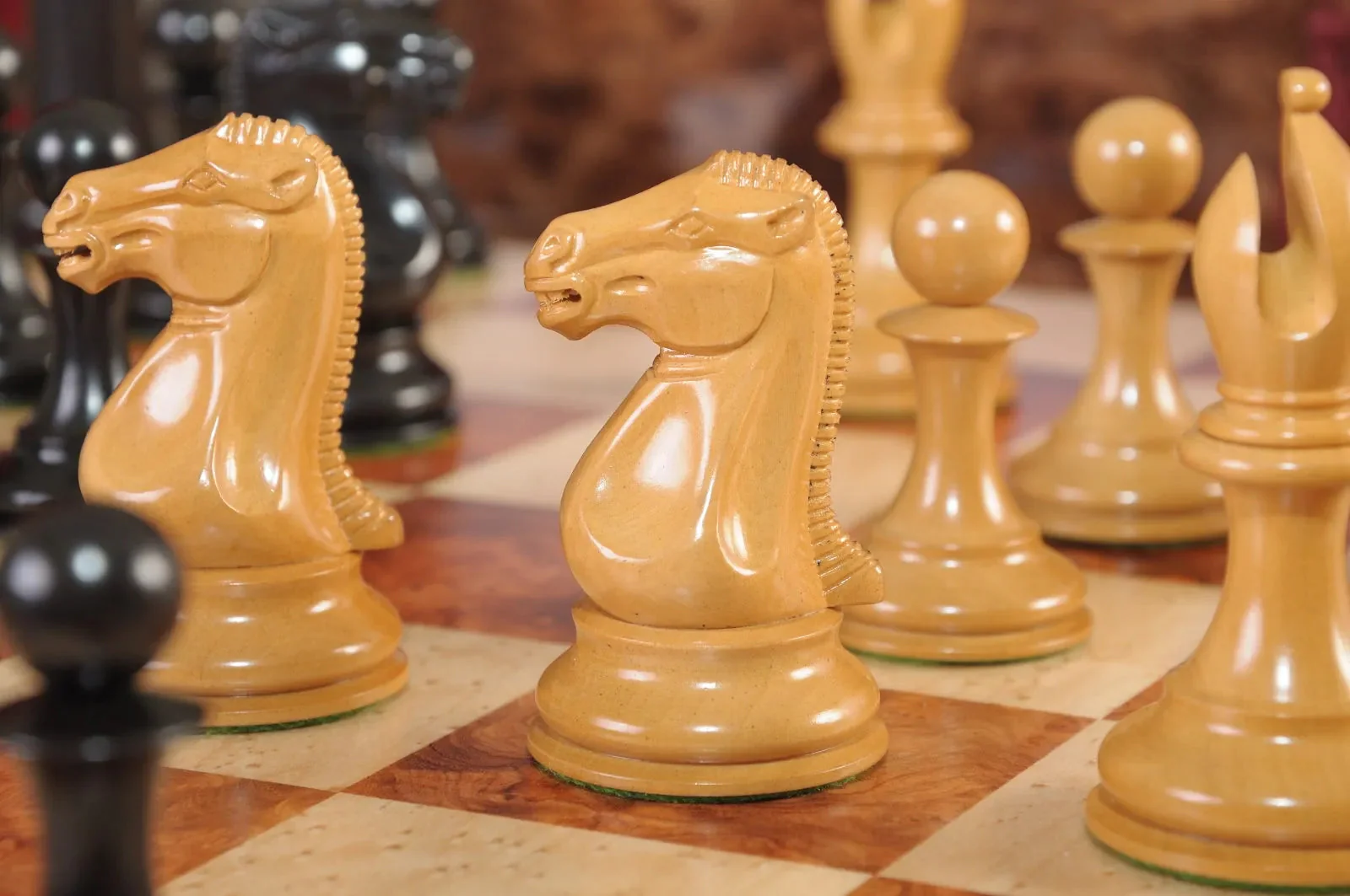 PRE-ORDER - The Golden Collector Series Luxury Wood Chess Set, Box, & Board Combination - Image 7