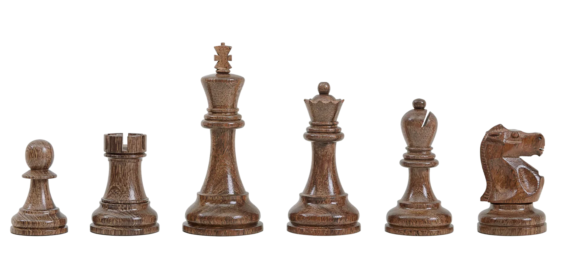 DGT Projects - Golden Rosewood Reykjavik Chess pieces