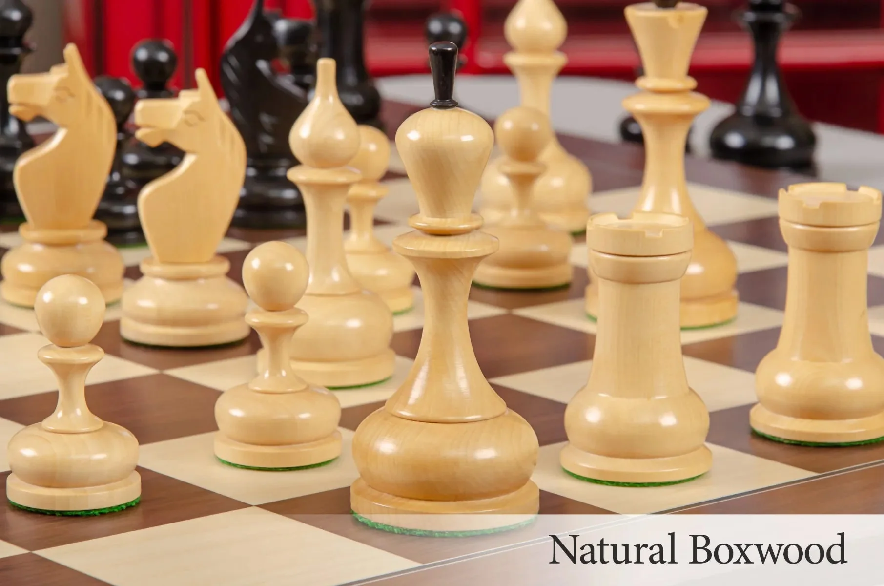 The Grandmaster II Bronstein Series Chess Pieces - 4.4" King - Image 7