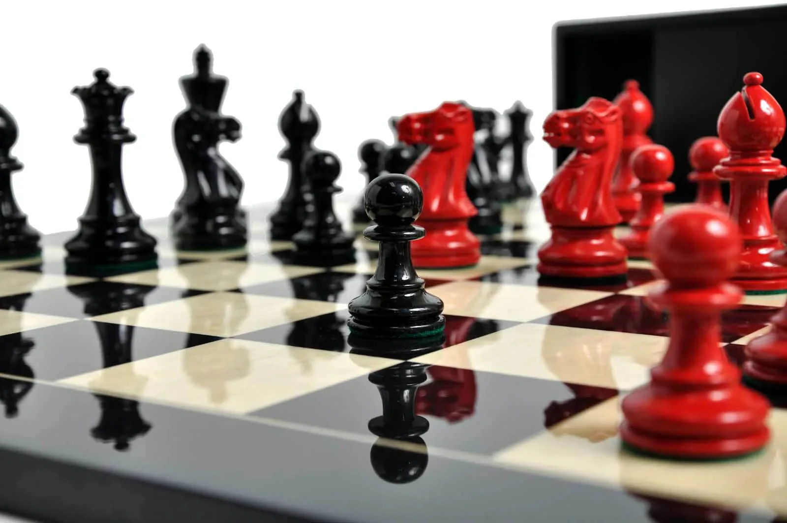 The Grandmaster Regal Series Chess Set, Box, & Board Combination - Image 2