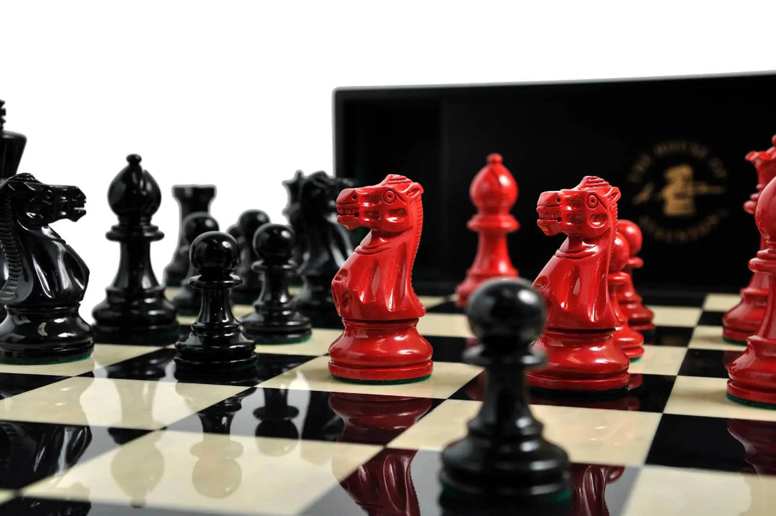 The Grandmaster Regal Series Chess Set, Box, & Board Combination - Image 3