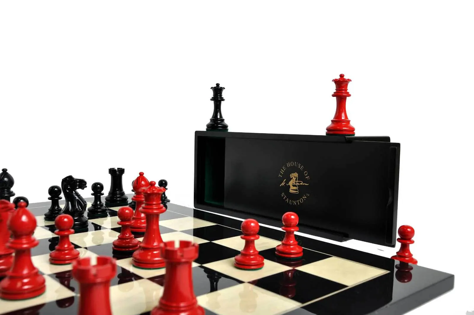 The Grandmaster Regal Series Chess Set, Box, & Board Combination - Image 4