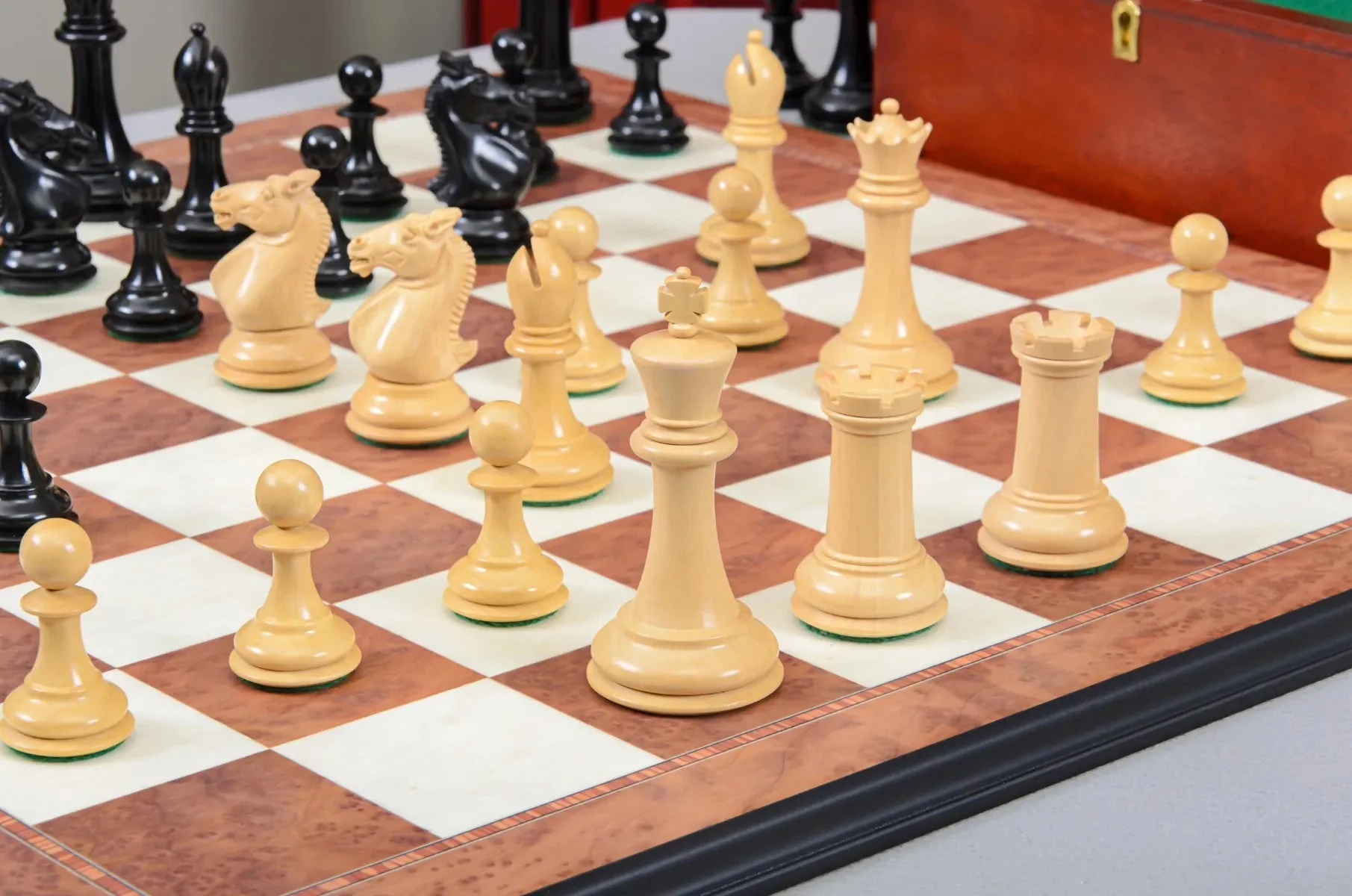 The Hastings Chess Set, Box, & Board Combination - Image 3