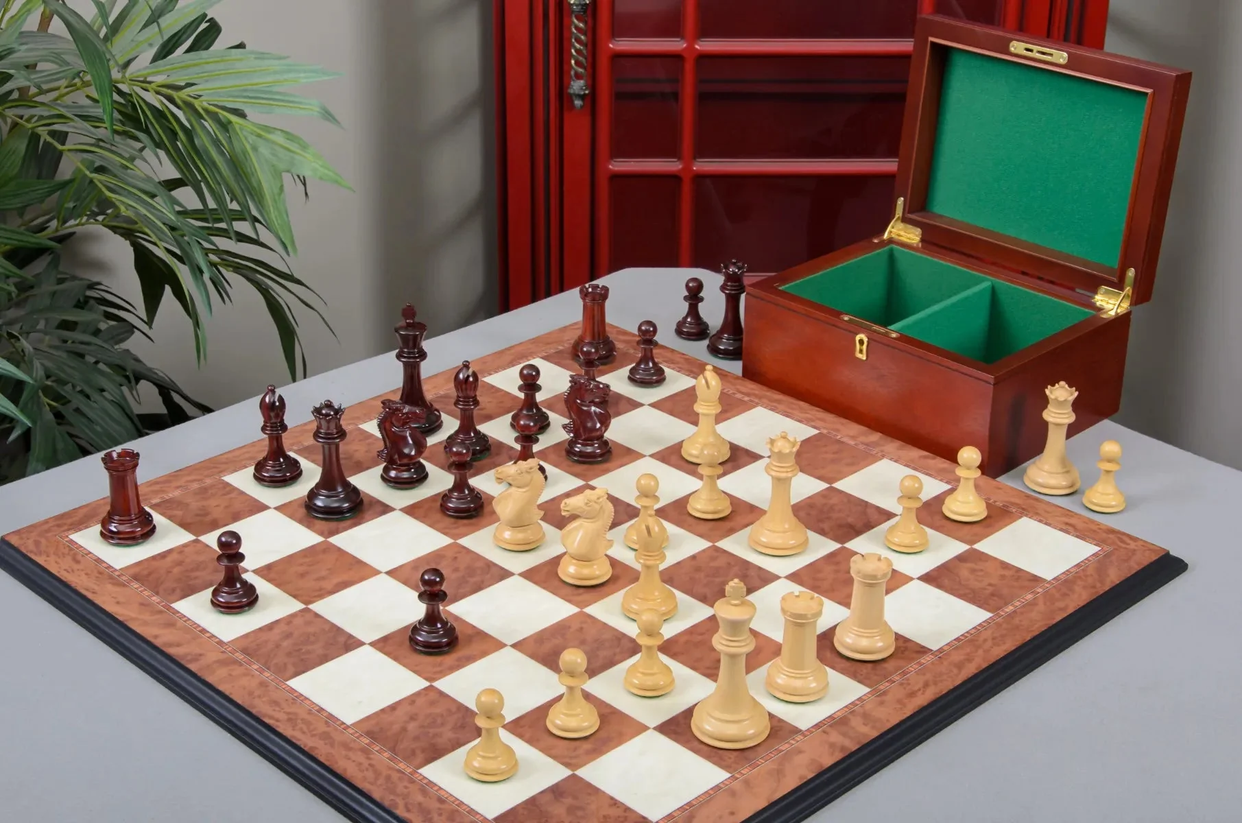 The Hastings Chess Set, Box, & Board Combination - Image 5