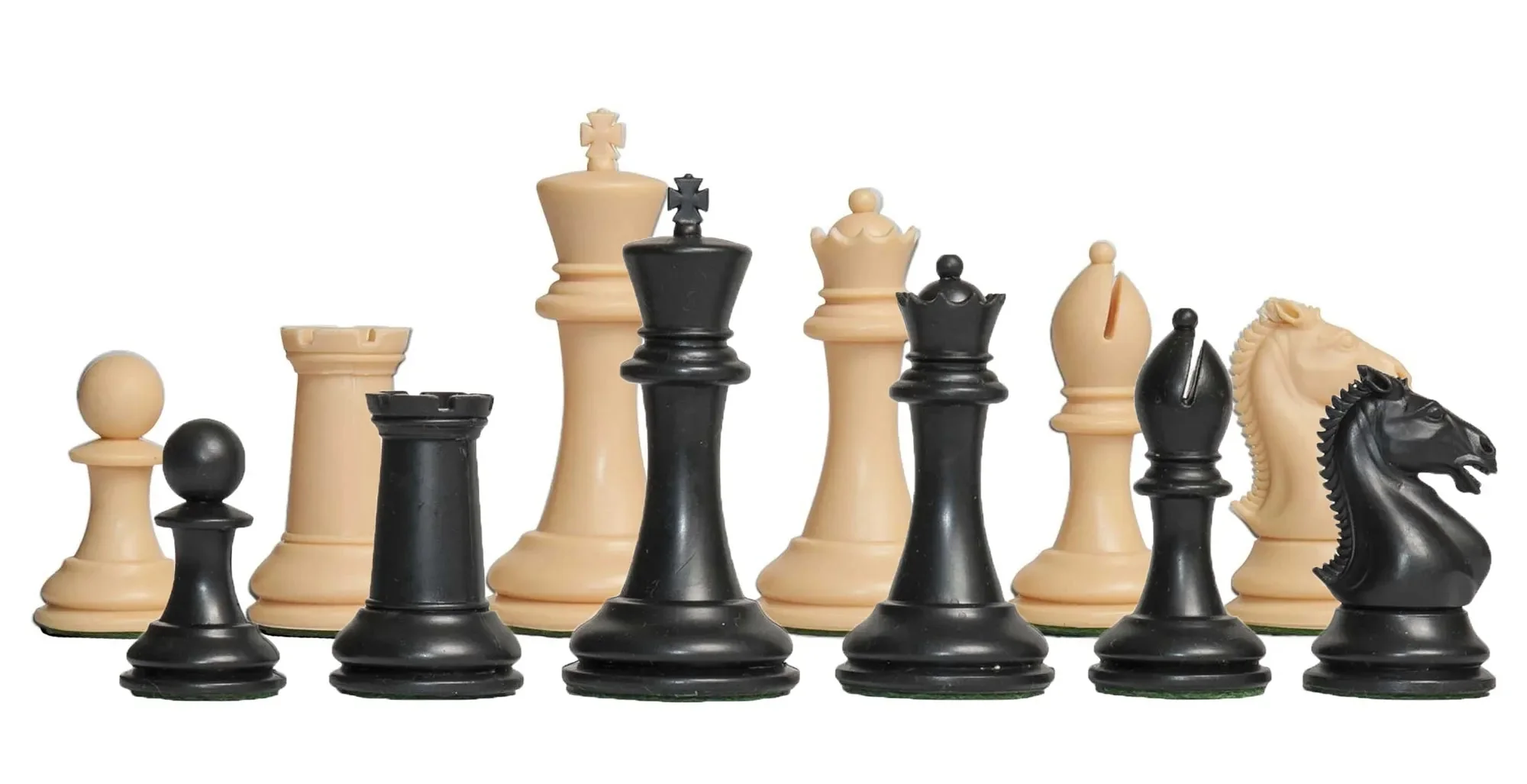 The Hastings Series Plastic Chess Pieces - 3.875" King - Image 5