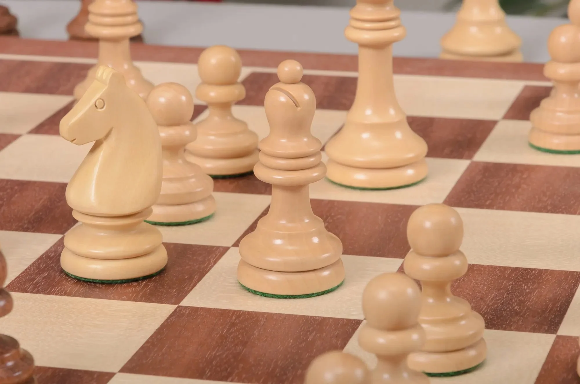 The Horn McCrillis Series Wood Chess Pieces - 3.6" King - Image 12