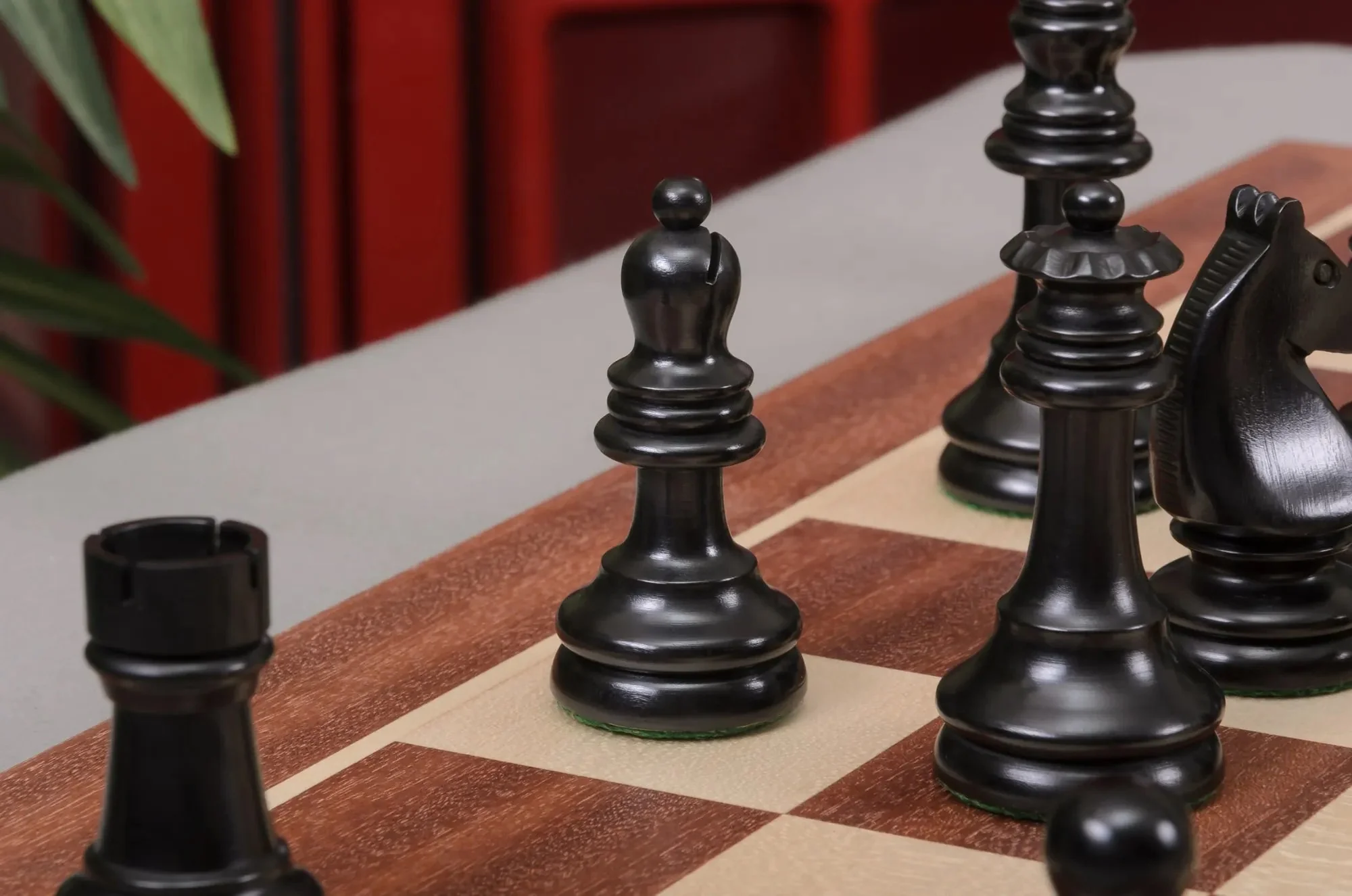 The Horn McCrillis Series Wood Chess Pieces - 3.6" King - Image 14