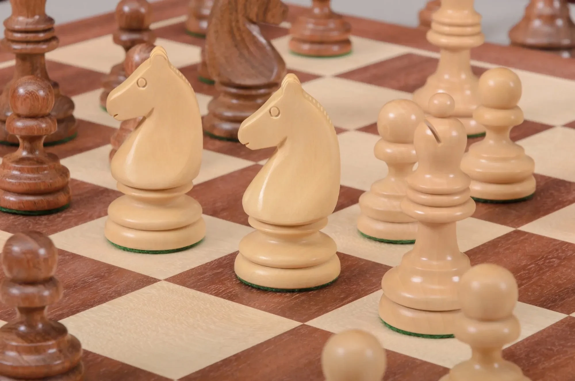 The Horn McCrillis Series Wood Chess Pieces - 3.6" King - Image 15