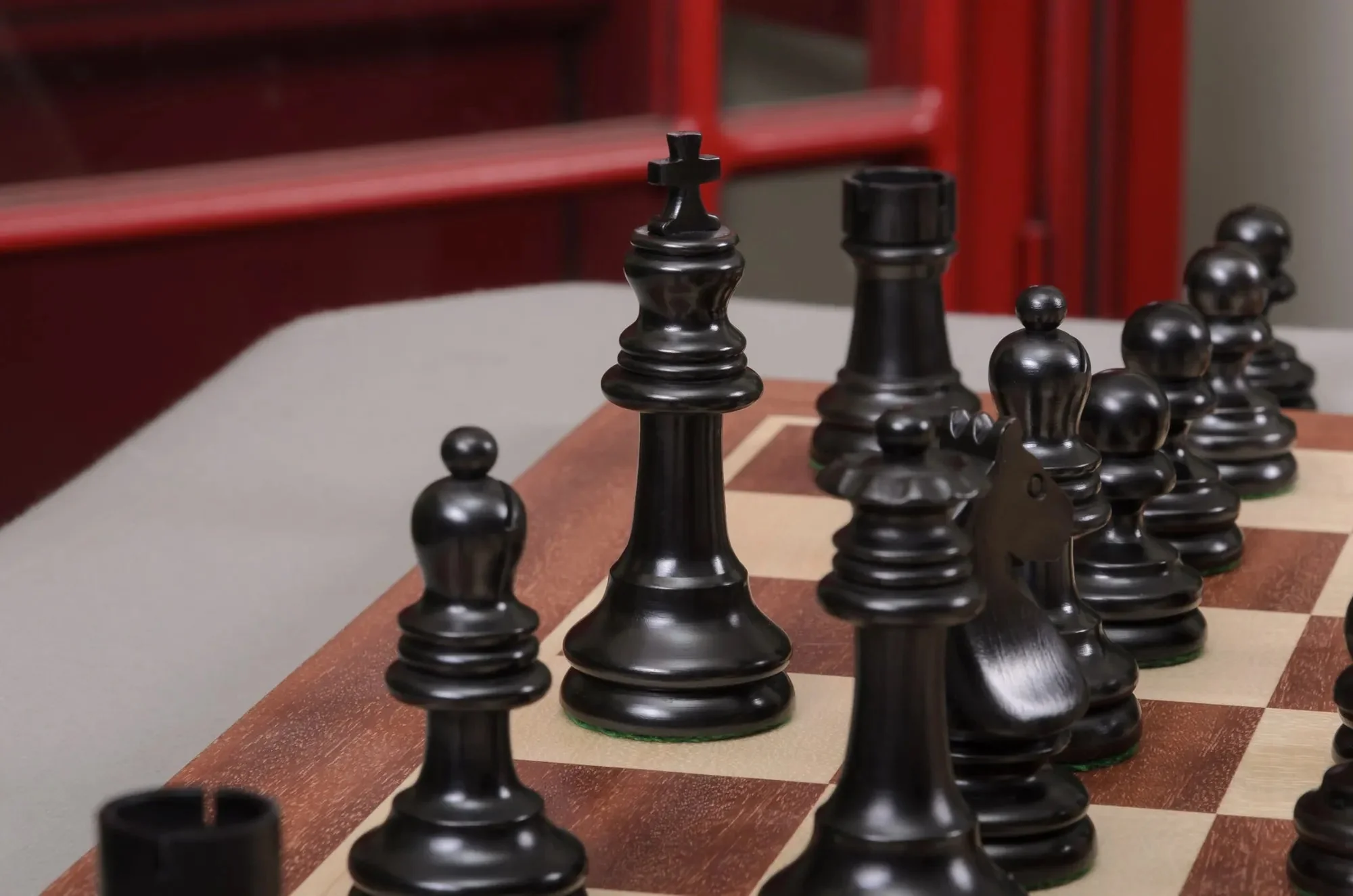 The Horn McCrillis Series Wood Chess Pieces - 3.6" King - Image 16