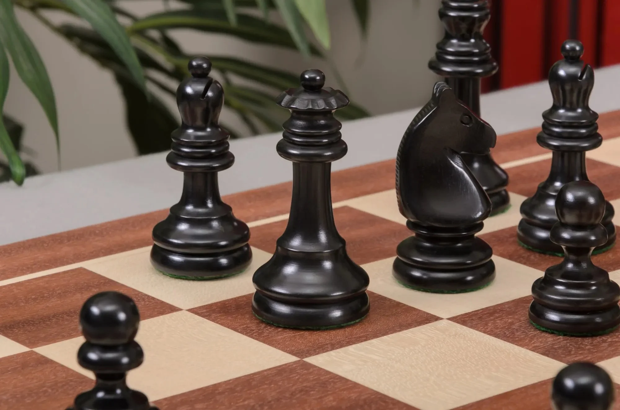 The Horn McCrillis Series Wood Chess Pieces - 3.6" King - Image 4