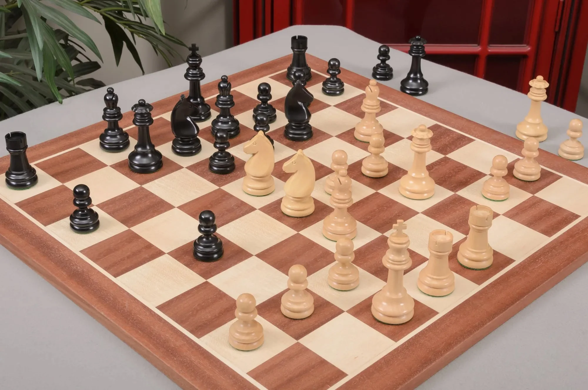 The Horn McCrillis Series Wood Chess Pieces - 3.6" King - Image 5