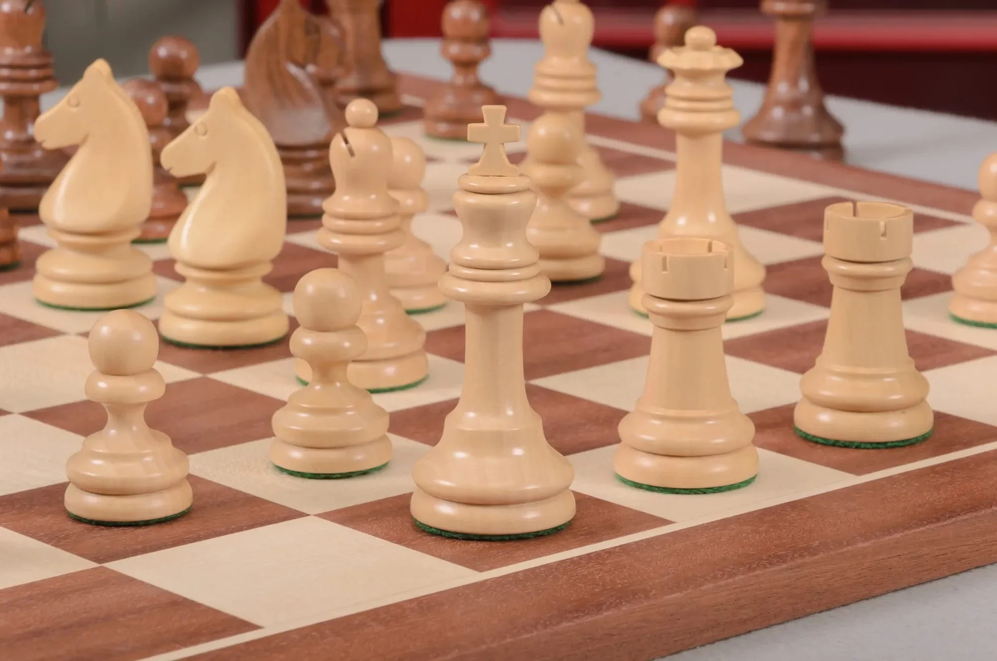 The Horn McCrillis Series Wood Chess Pieces - 3.6" King - Image 6